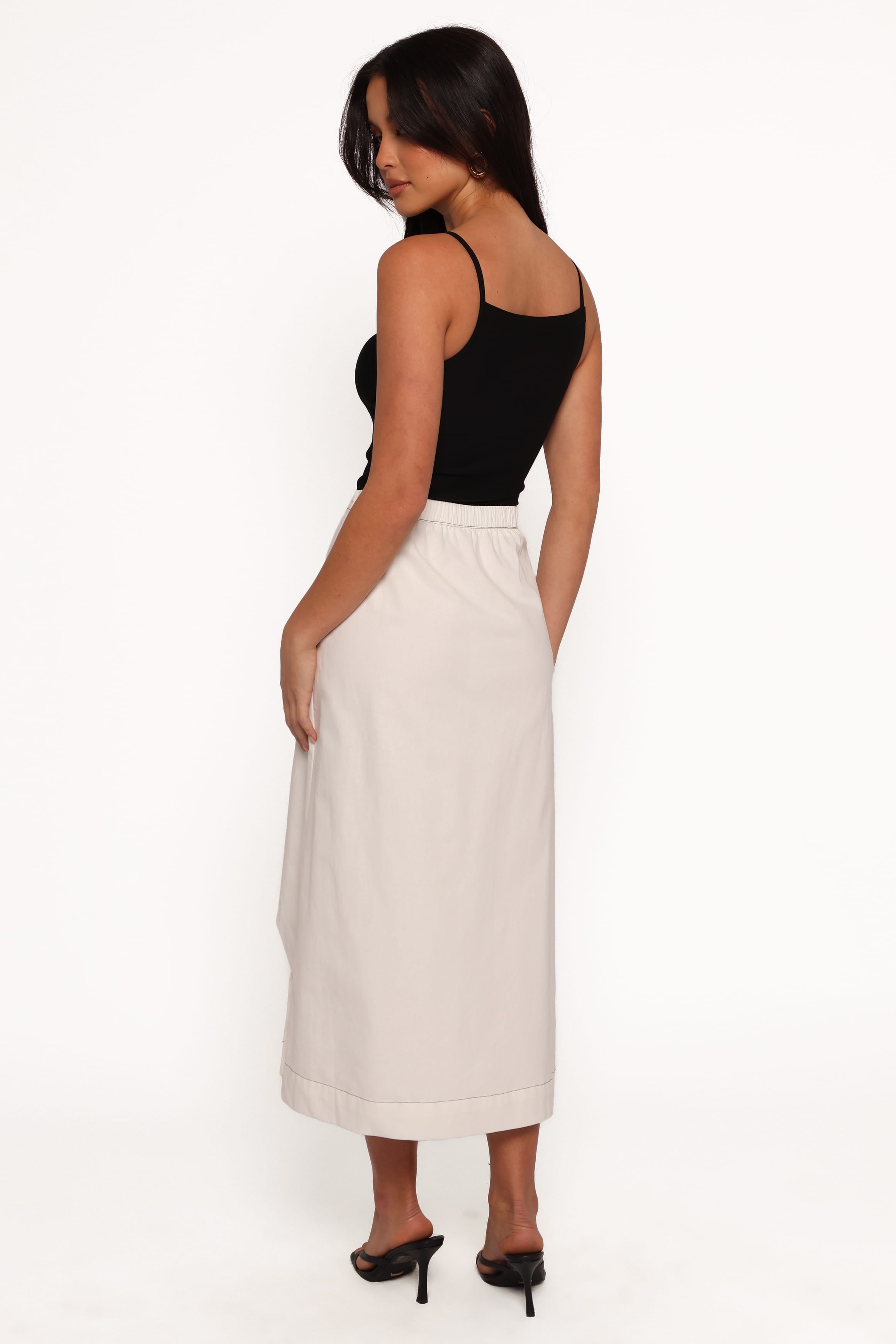 BOTTOMS Alder Midi Skirt - Cream