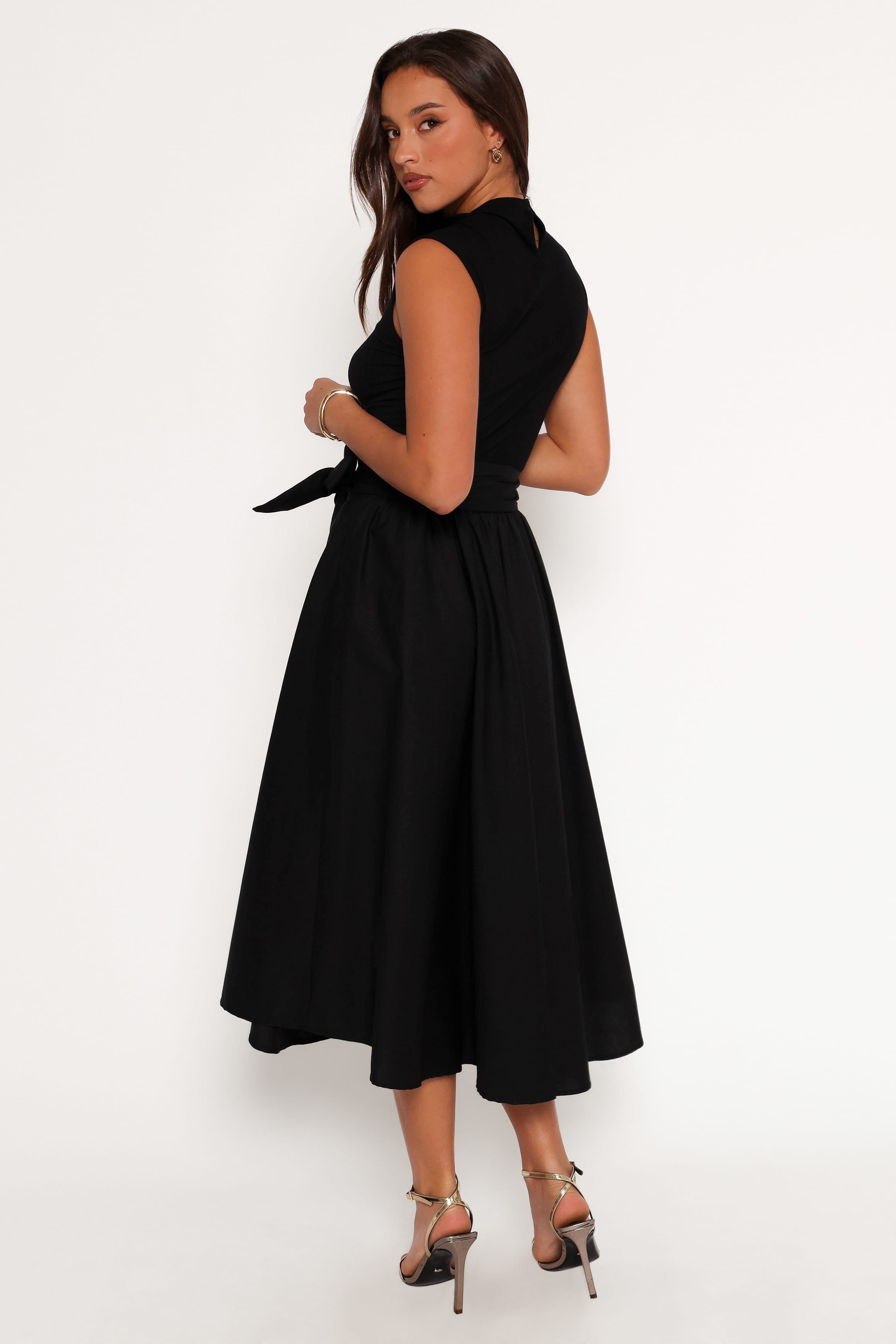 BOTTOMS Alessandra Midi Skirt - Black
