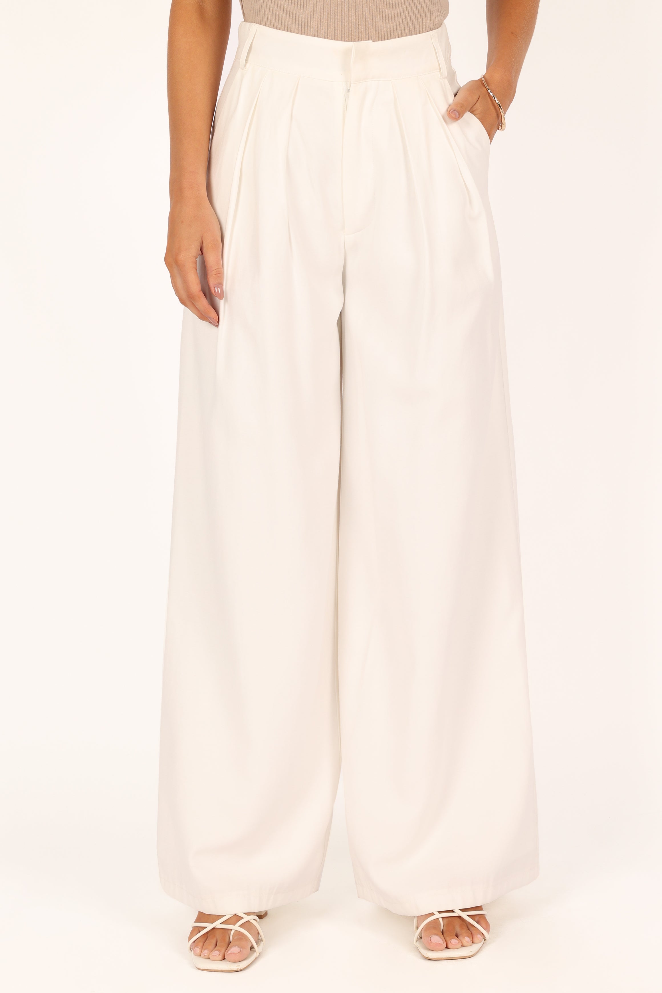 BOTTOMS Alexa Pant - White
