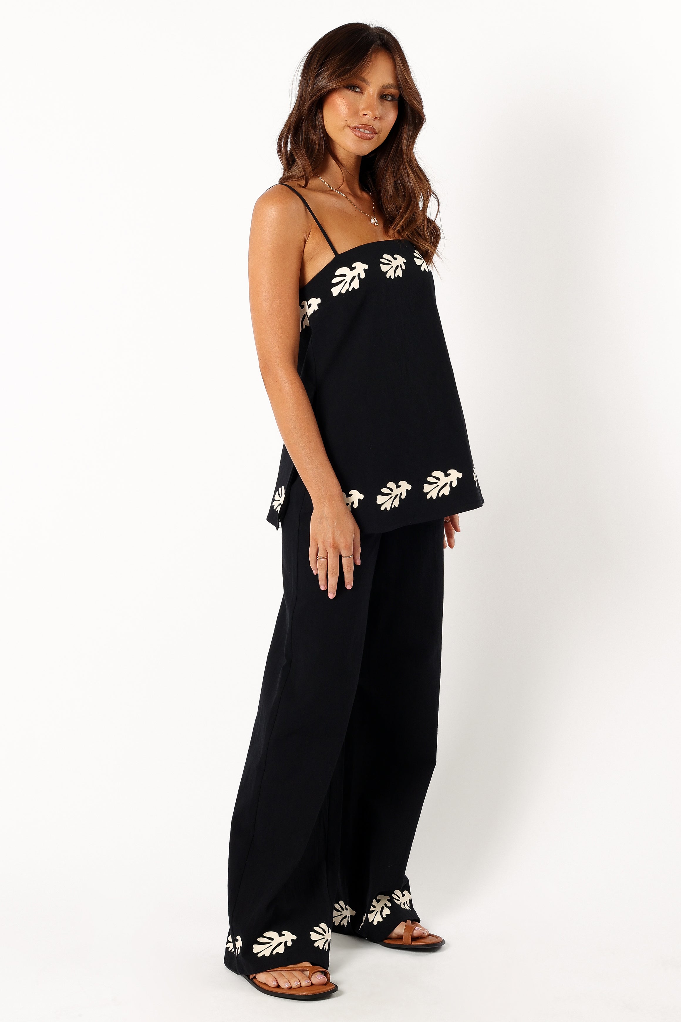 BOTTOMS @Amalia Pant - Black Sand