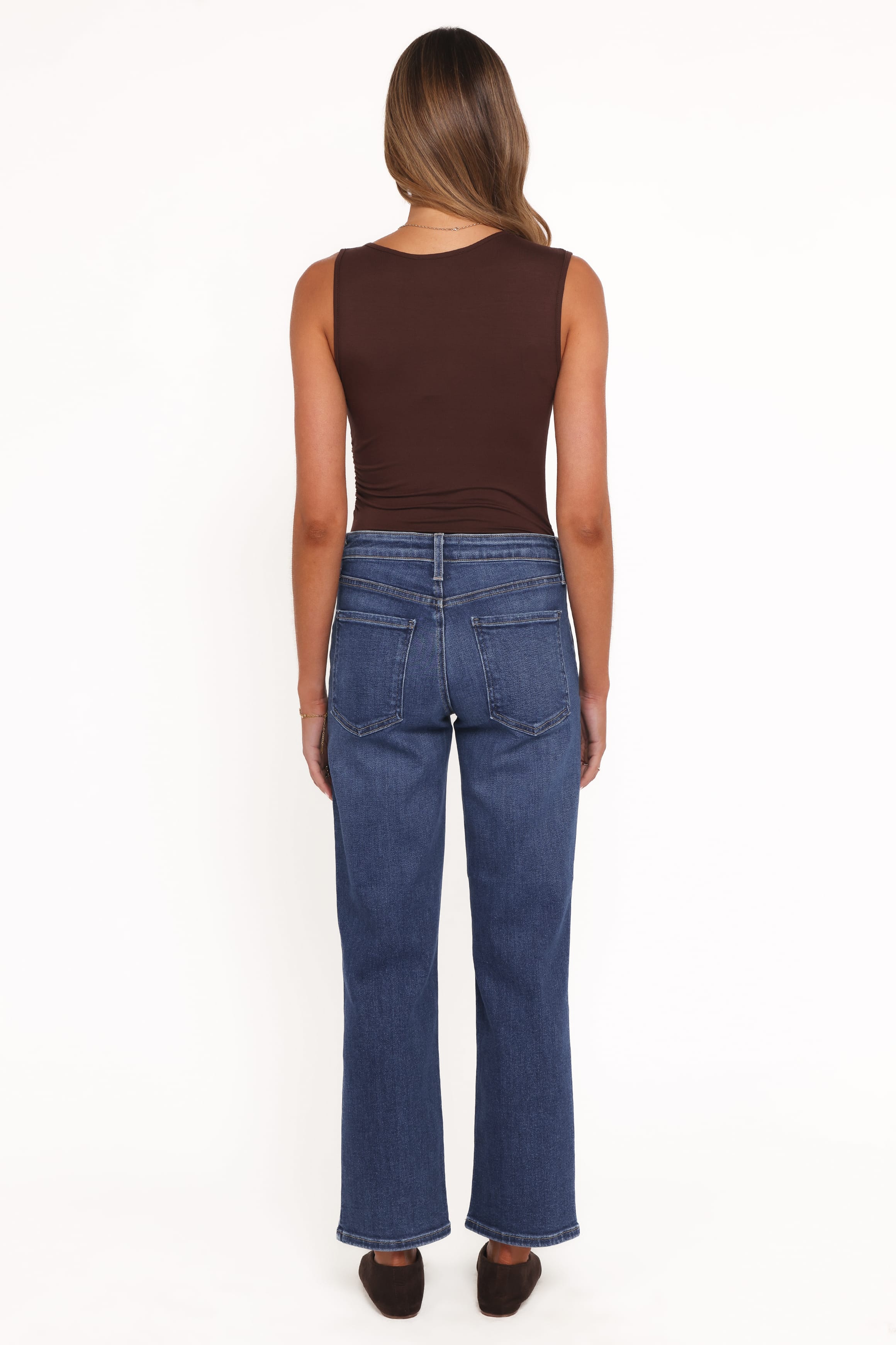 BOTTOMS Amara Utility Pocket Straight Jean - Dark Wash