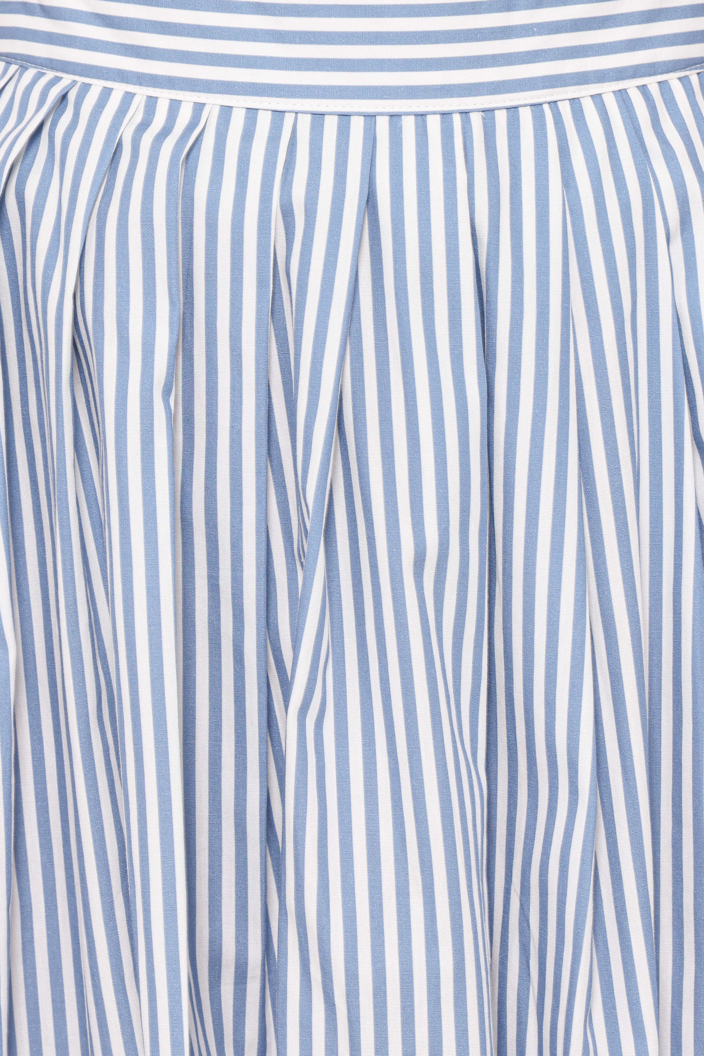 BOTTOMS Amaya Pleated Mini Skirt - Blue Stripe