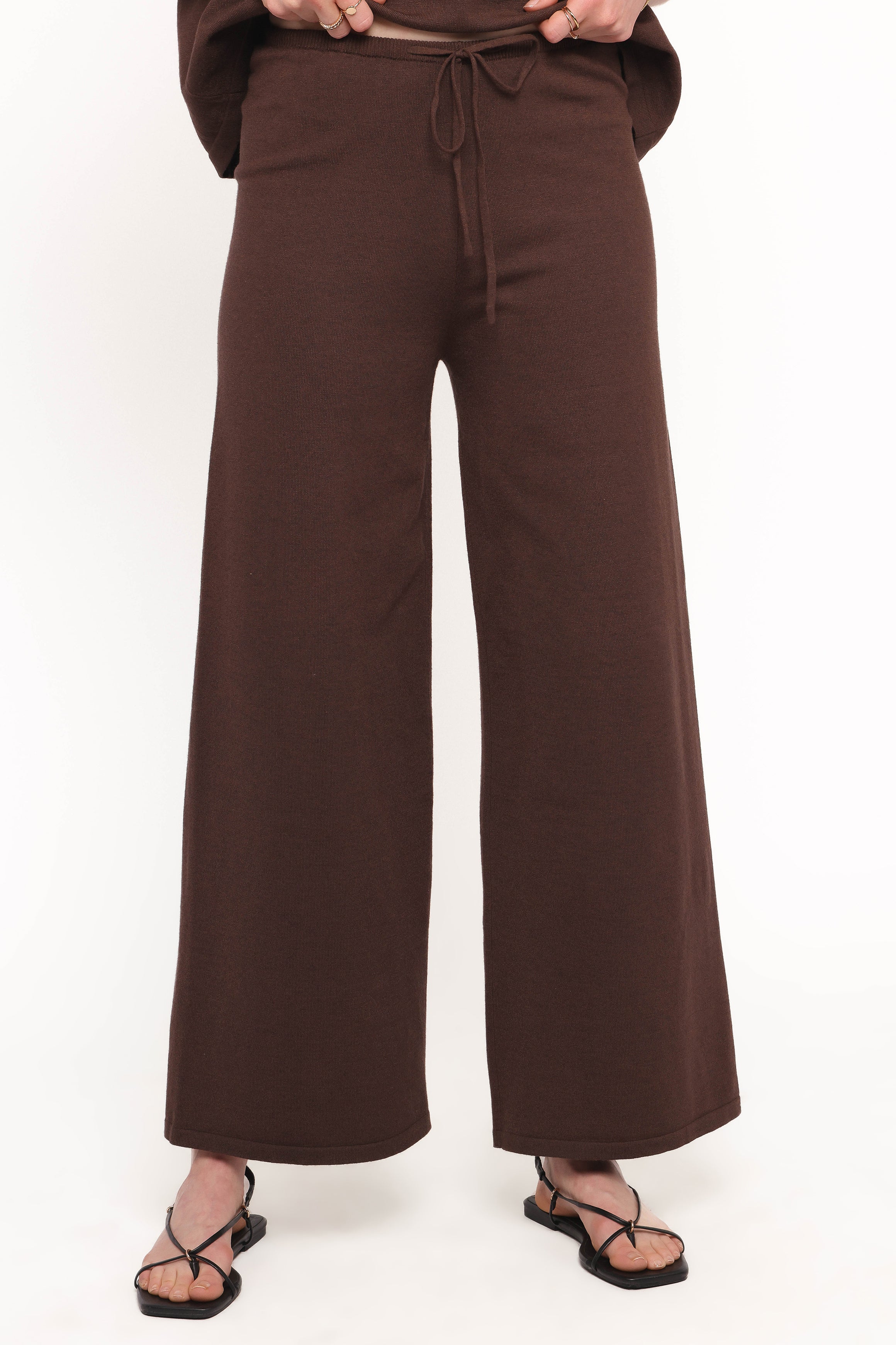 BOTTOMS Ash Knitted Pants - Chocolate