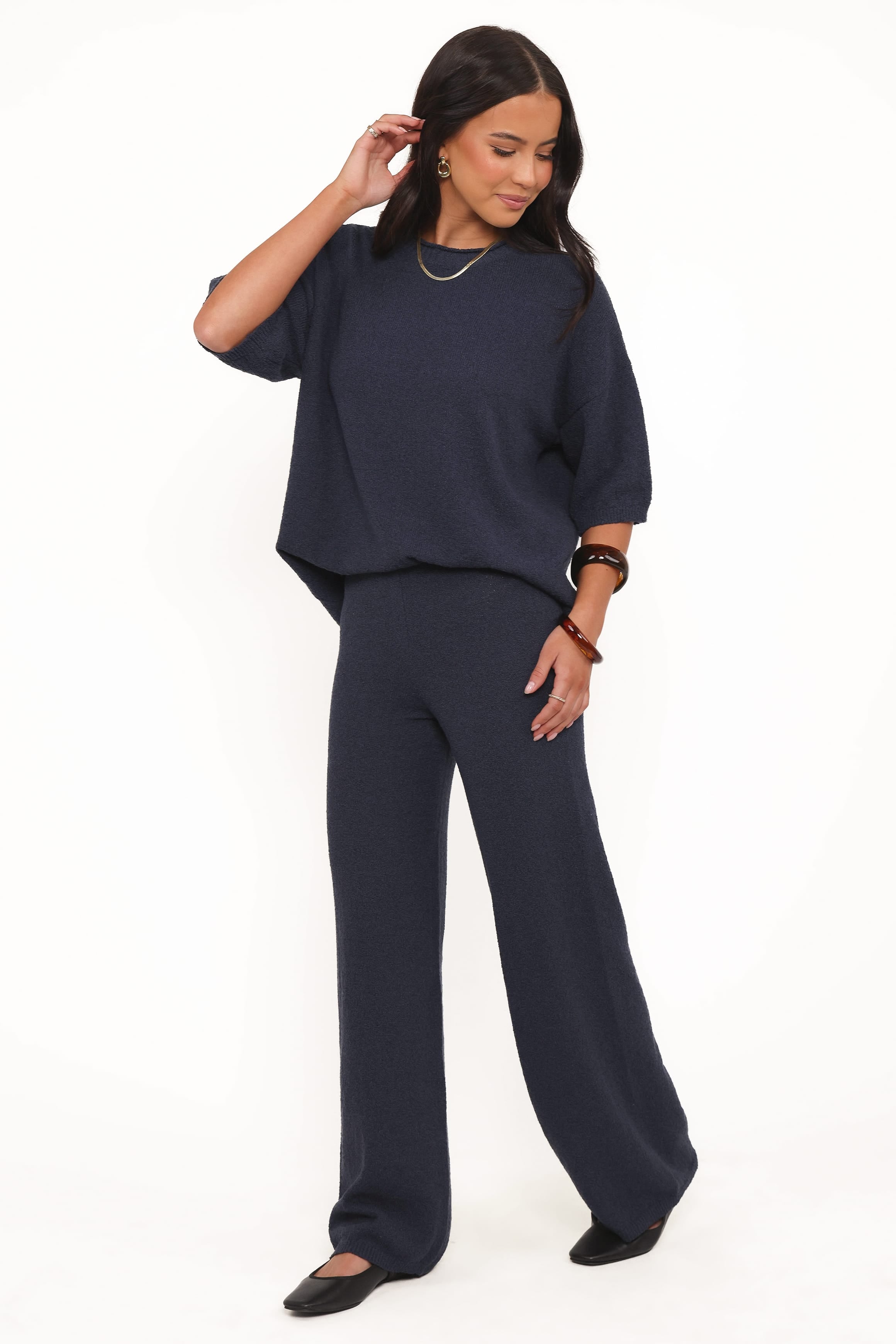 BOTTOMS Ashby Knit Pant - Navy