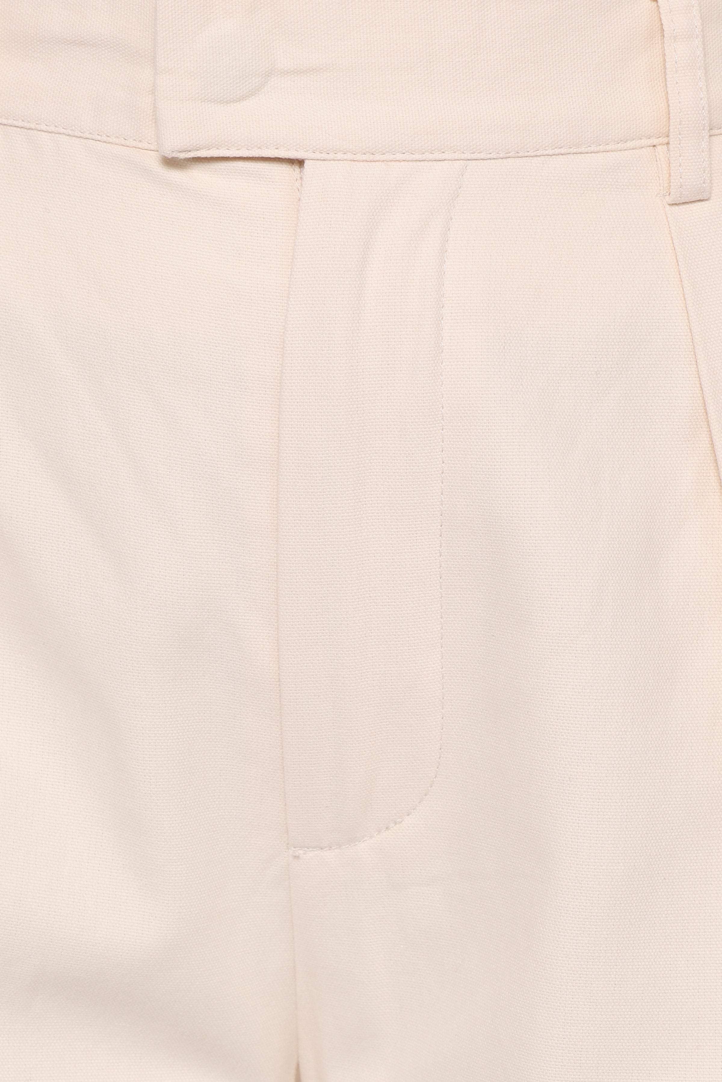BOTTOMS Asher Tie Detail Tapered Leg Pants - Cream