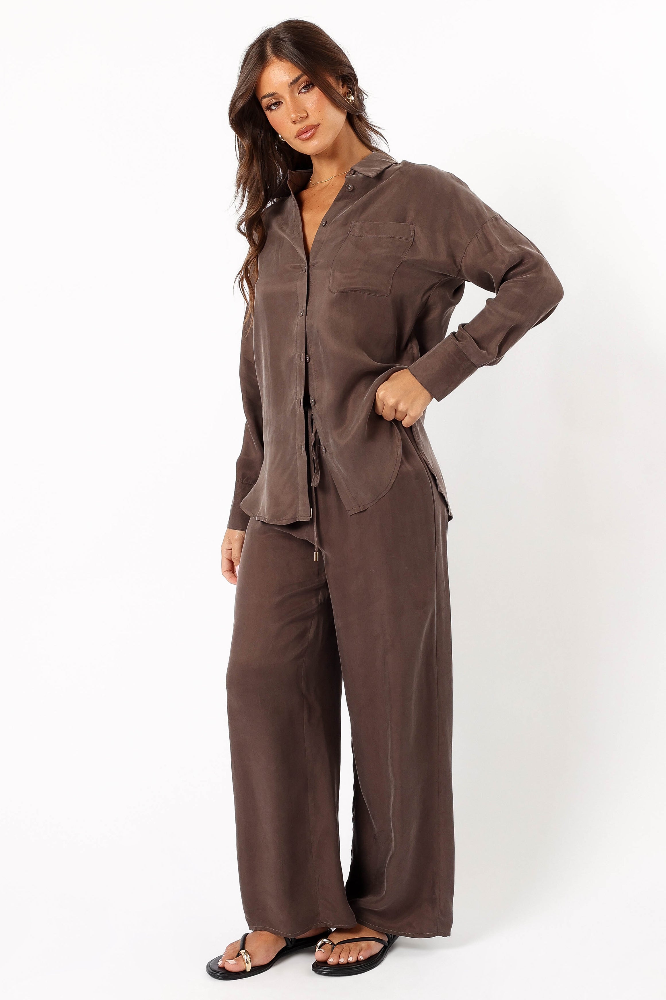 BOTTOMS @Azalea Pant - Warm Grey