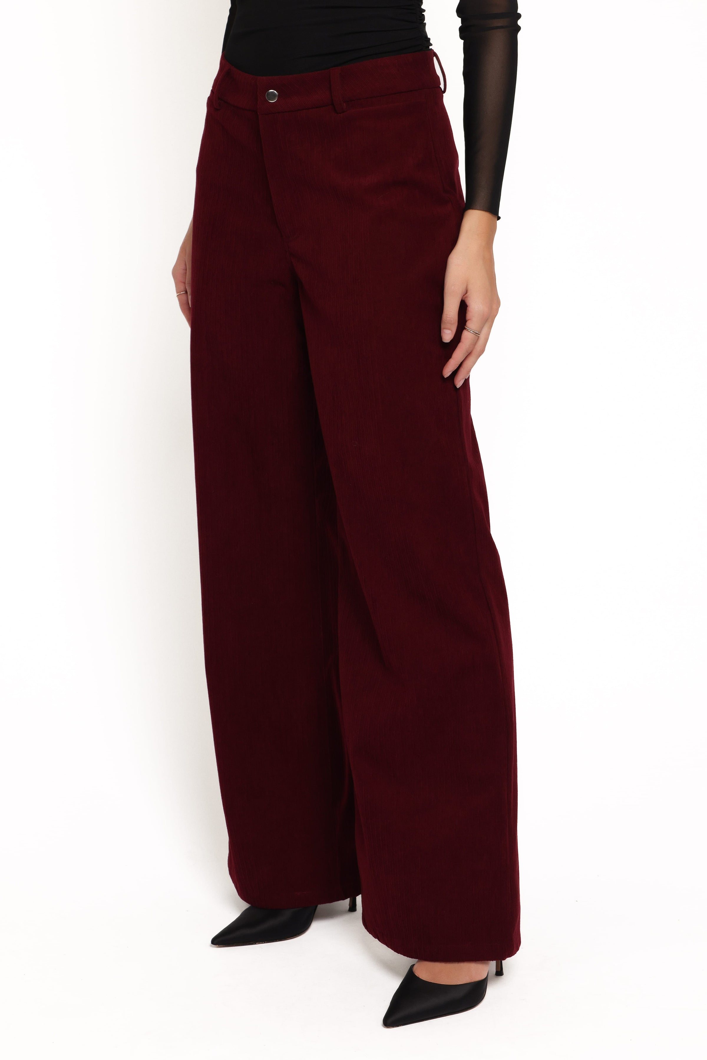 BOTTOMS Barrett Corduroy Pant - Berry