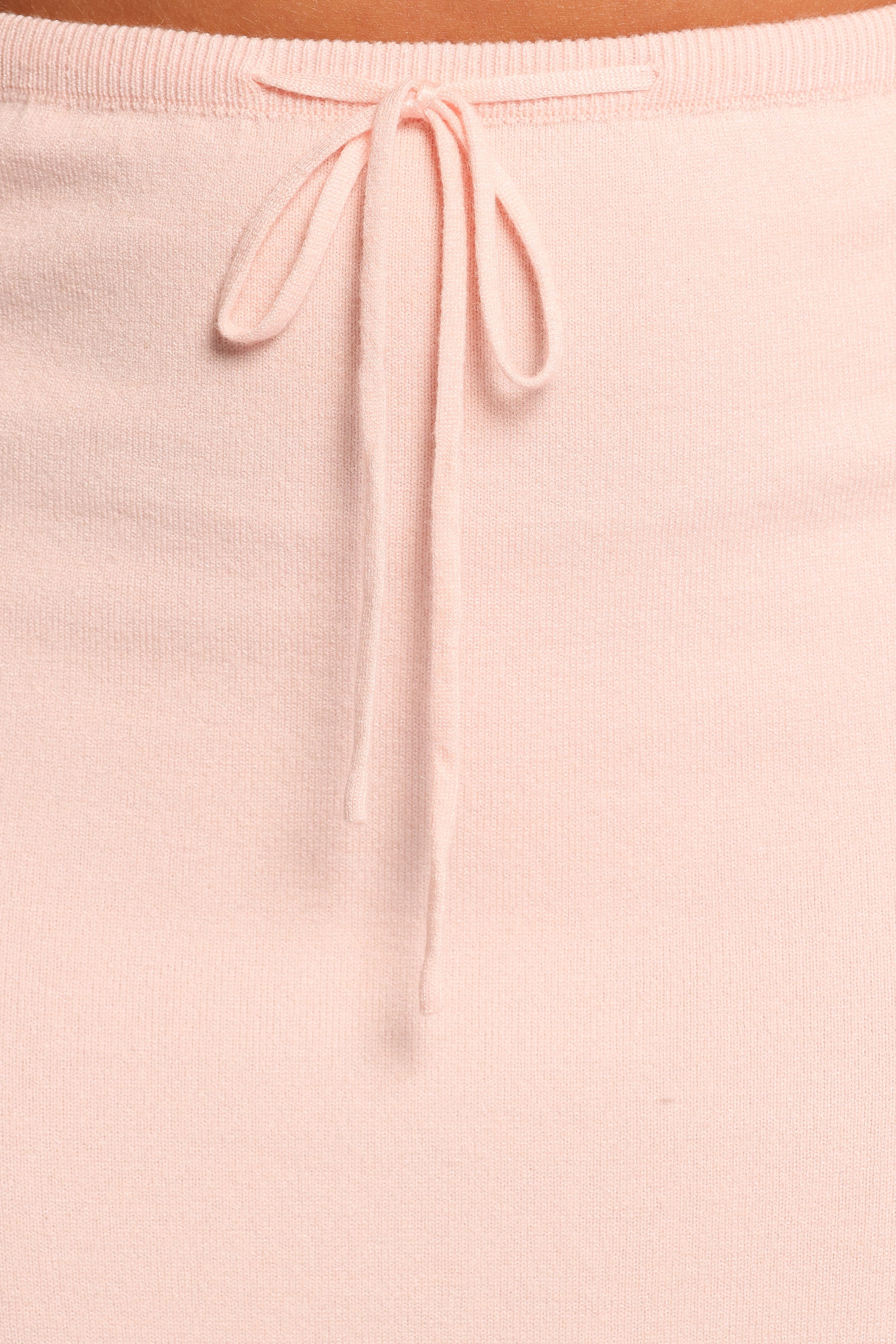 BOTTOMS Beatrice Knitted Skirt - Peach