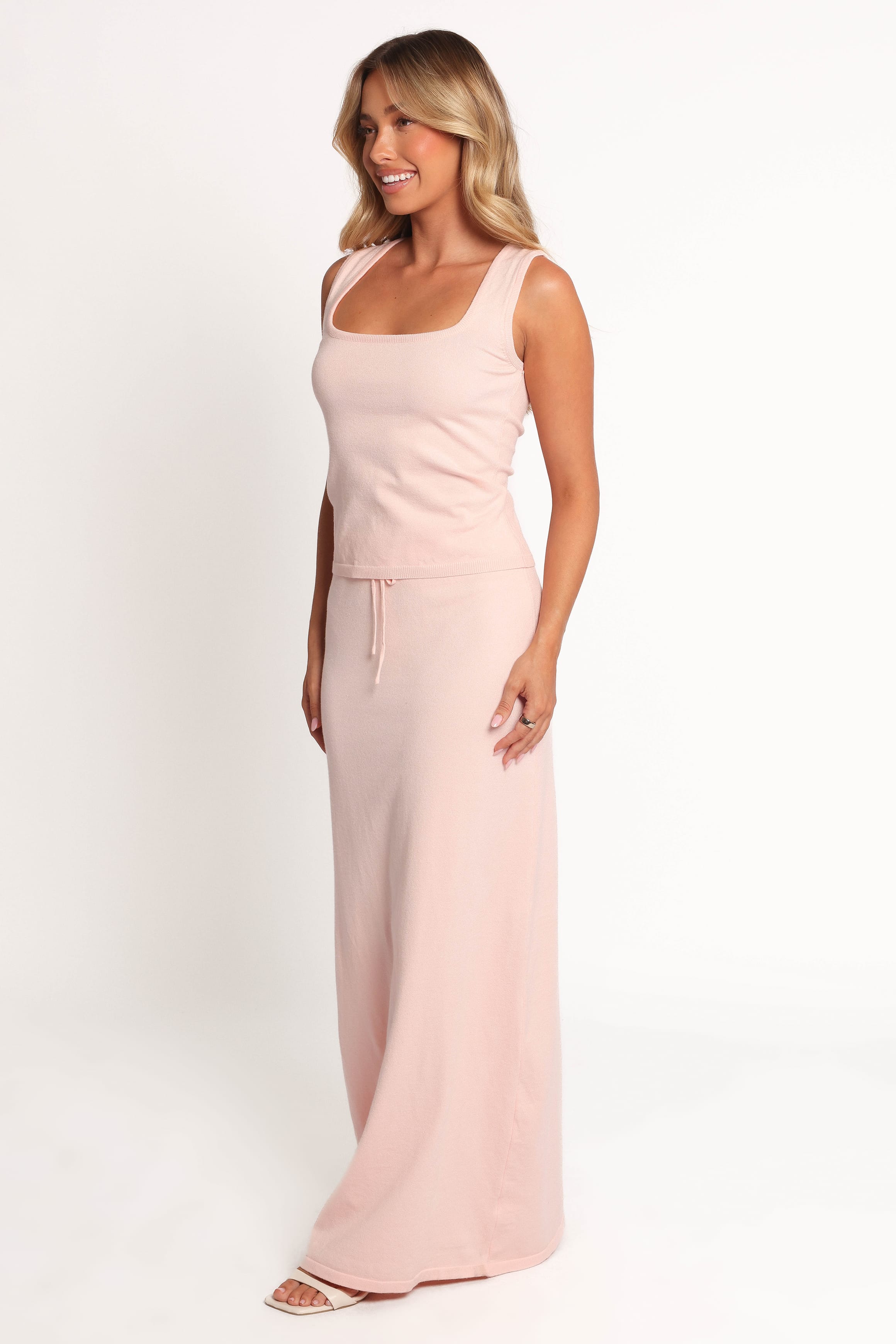 BOTTOMS Beatrice Knitted Skirt - Peach