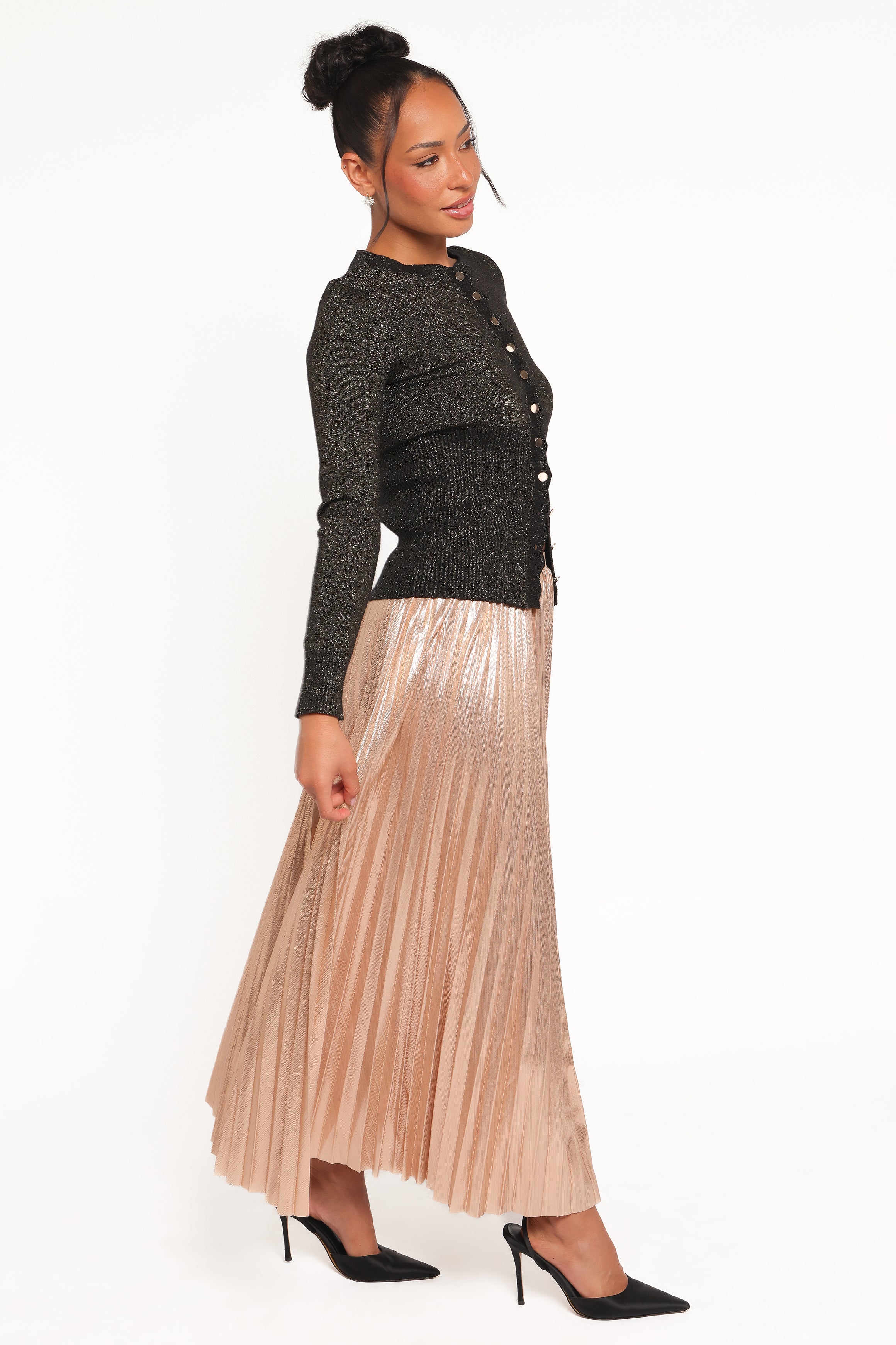 BOTTOMS Bethy Maxi Skirt - Gold