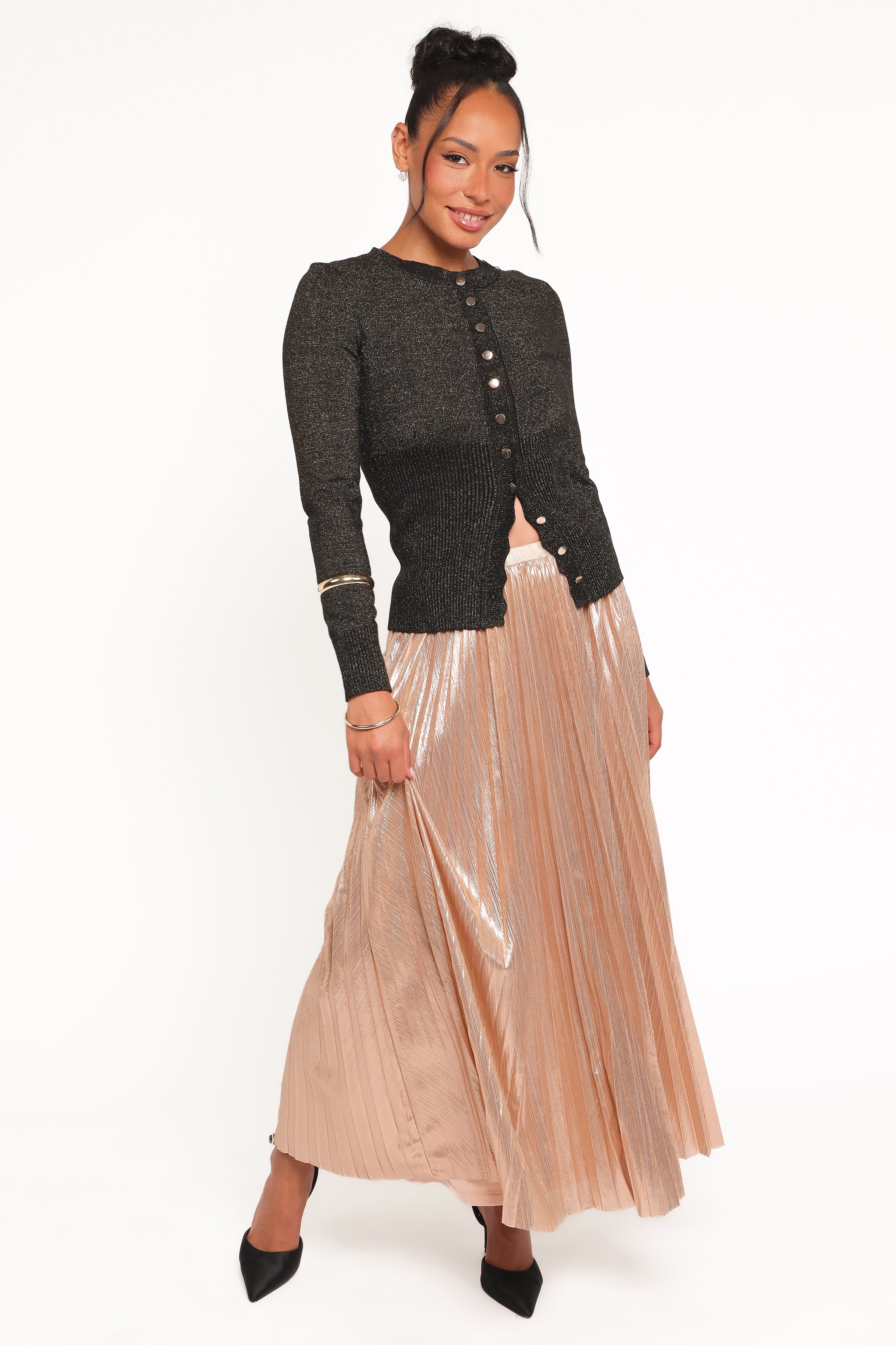 BOTTOMS Bethy Maxi Skirt - Gold