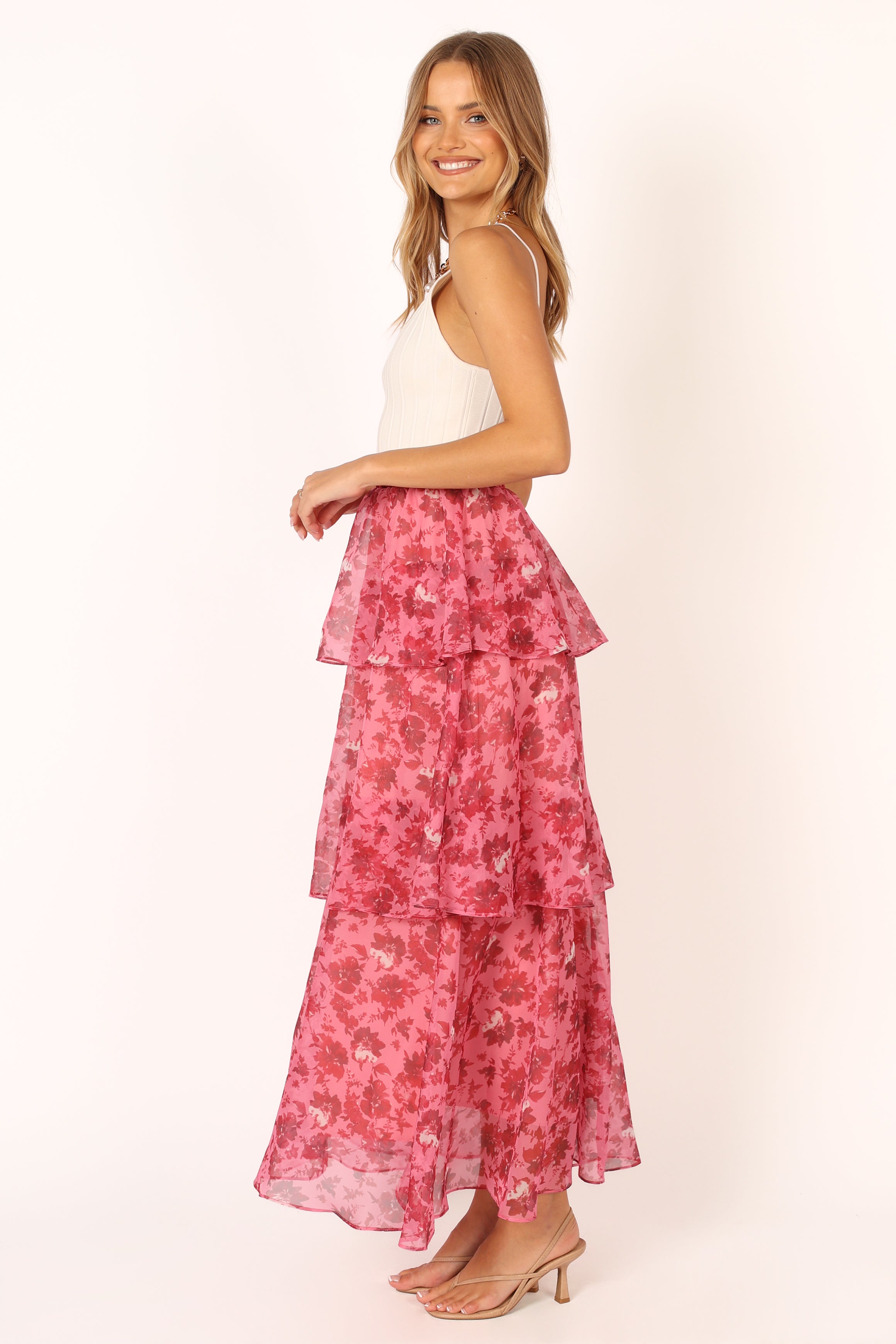 BOTTOMS @Blaise Frill Skirt - Pink