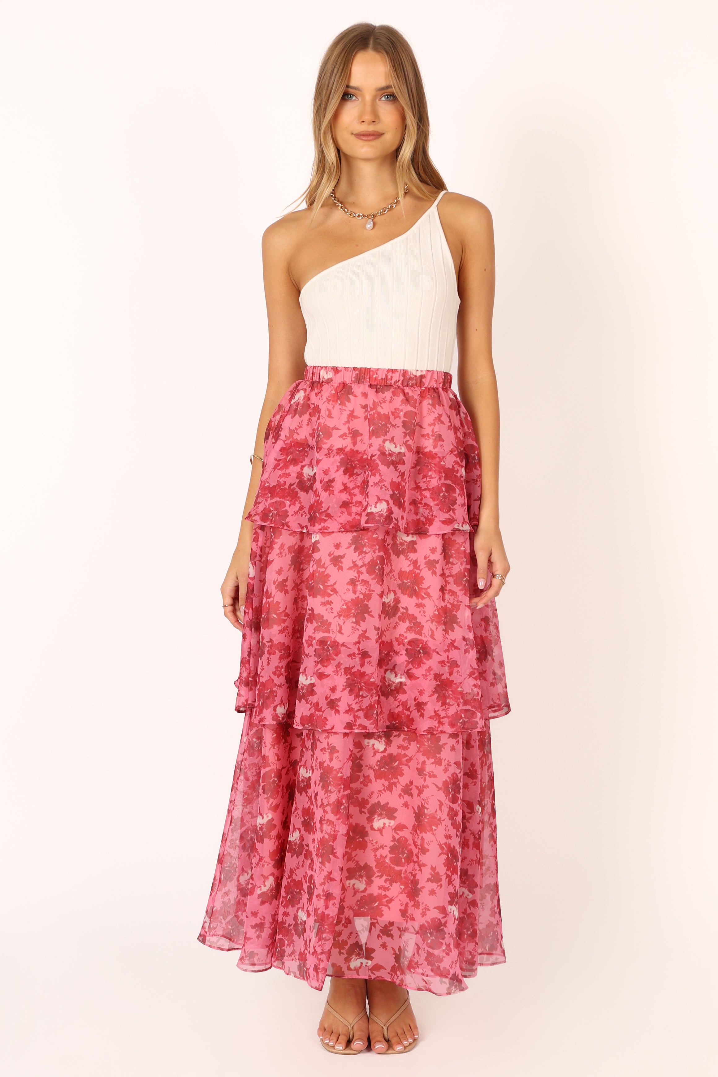 BOTTOMS @Blaise Frill Skirt - Pink