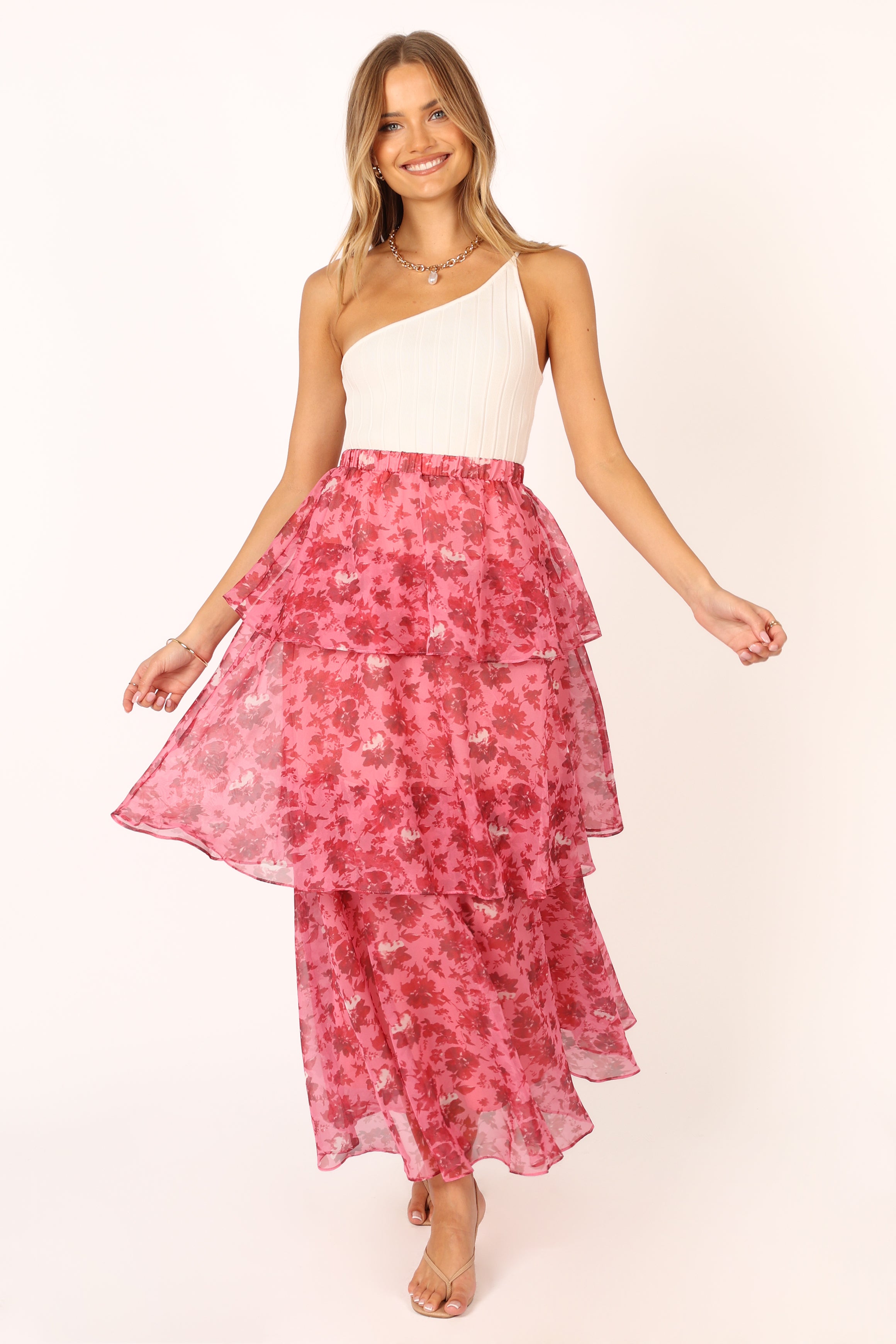 BOTTOMS @Blaise Frill Skirt - Pink
