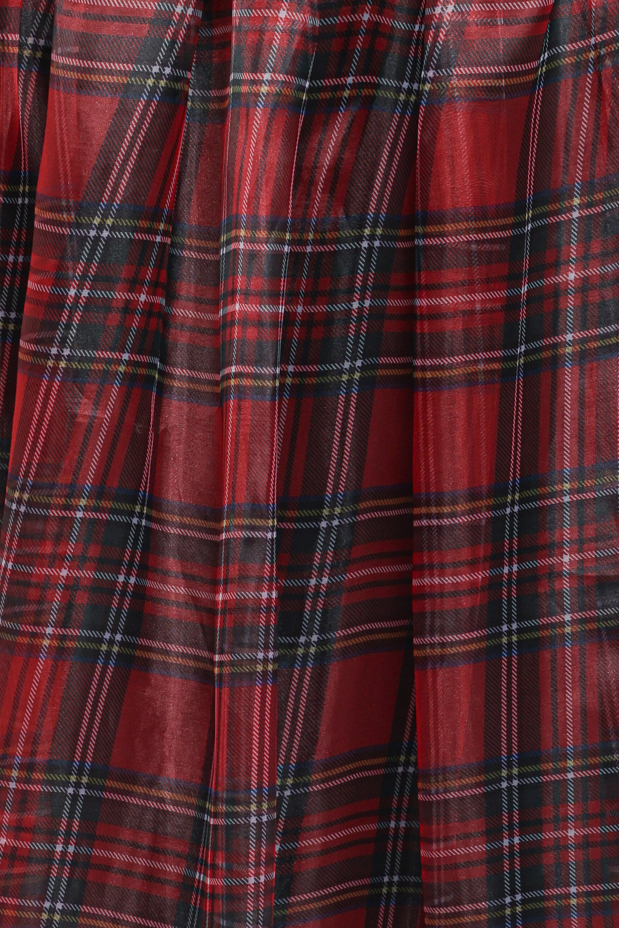 BOTTOMS Bonita Midi Skirt - Red Plaid