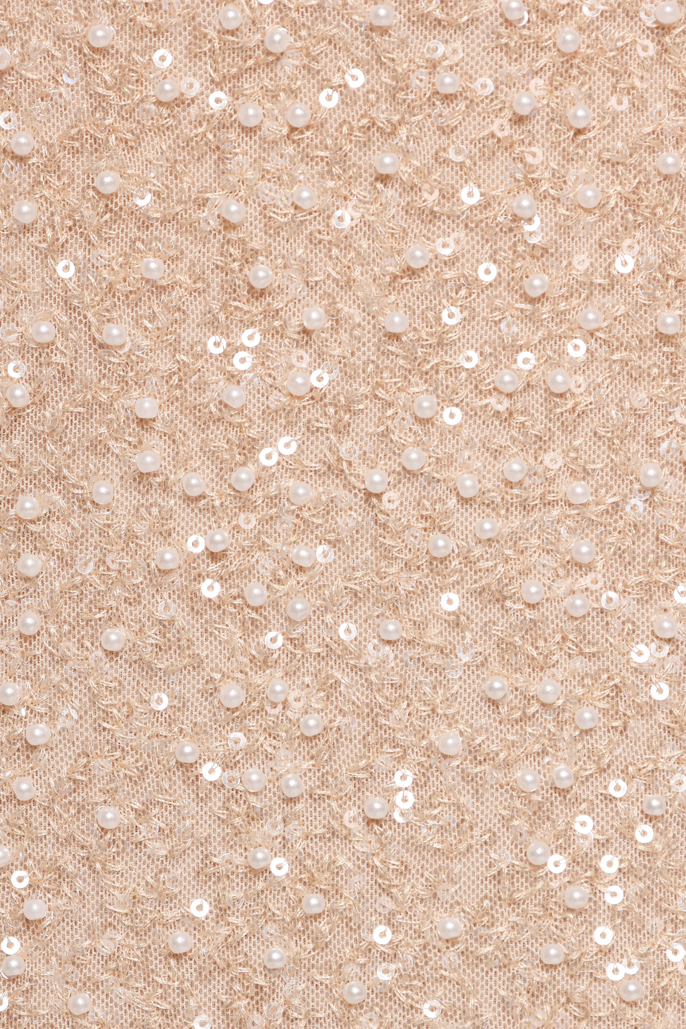 BOTTOMS Briellia Sequin Midi Skirt - Champagne