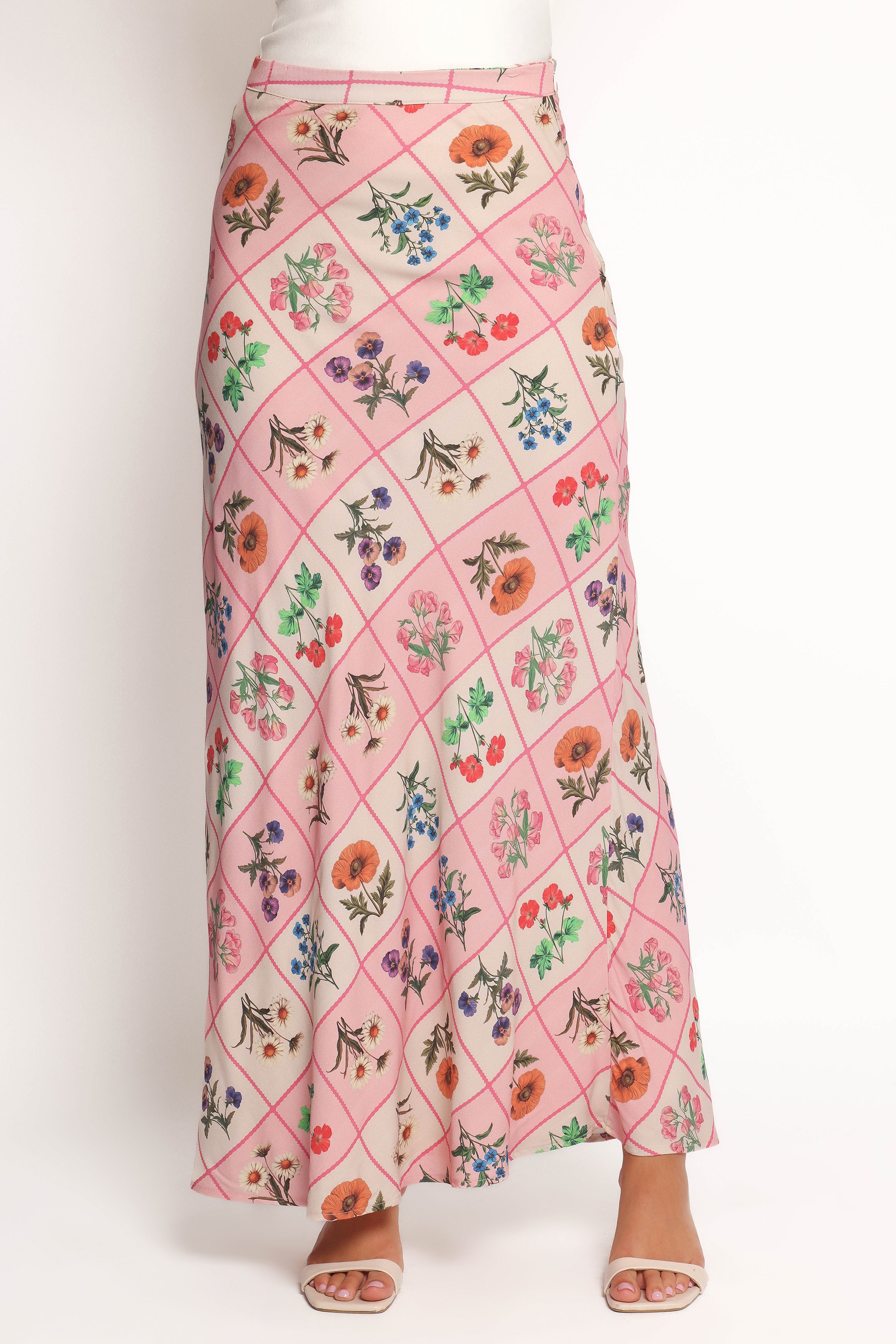 BOTTOMS Brinley Maxi Skirt - Flora Tile