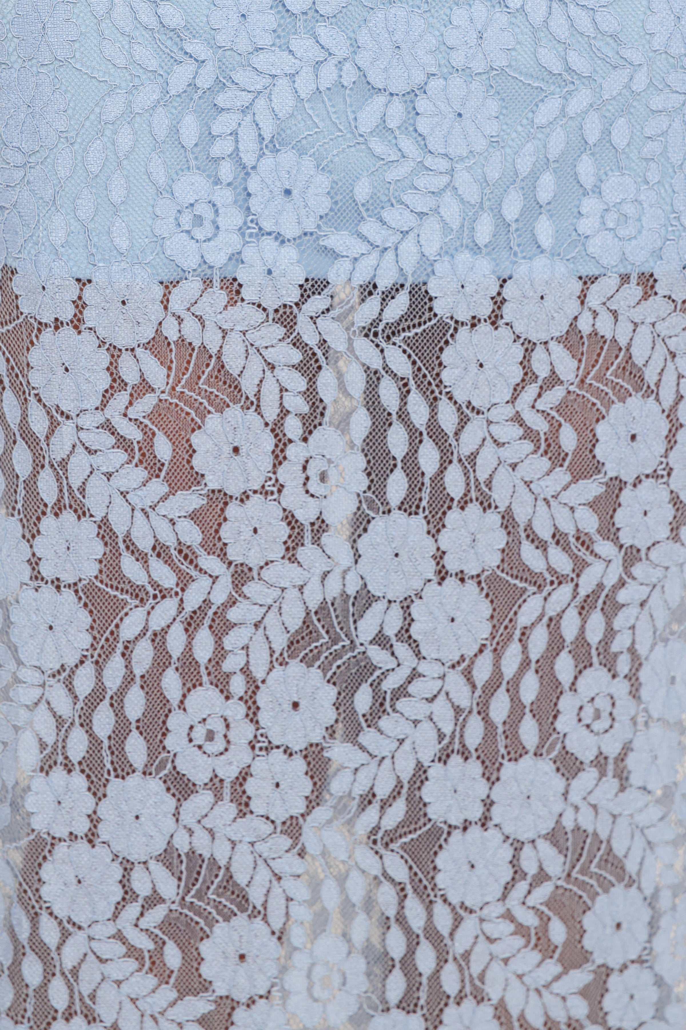 BOTTOMS Brittany Lace Maxi Skirt - Blue