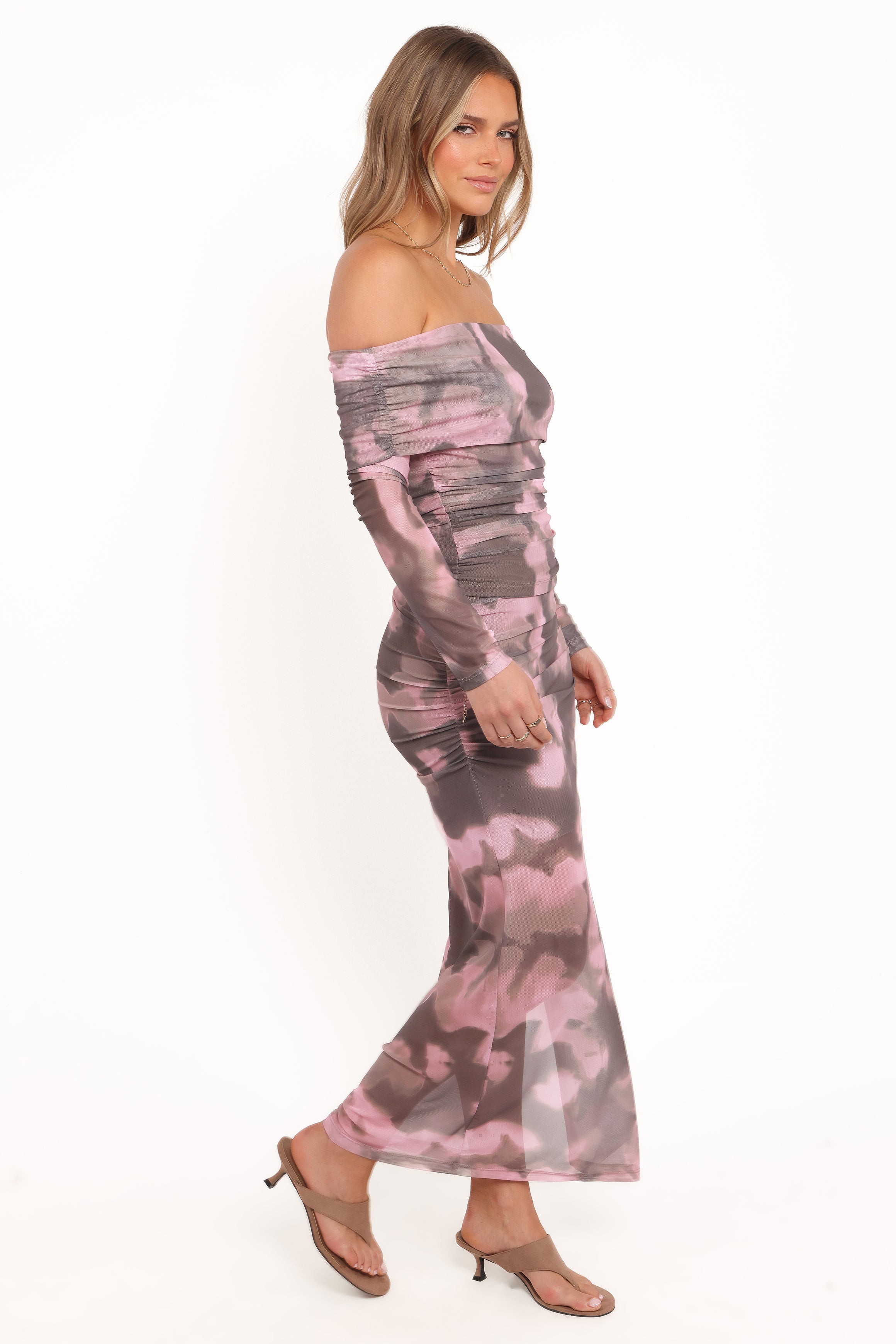 BOTTOMS Caelira Skirt - Pink/Brown Print