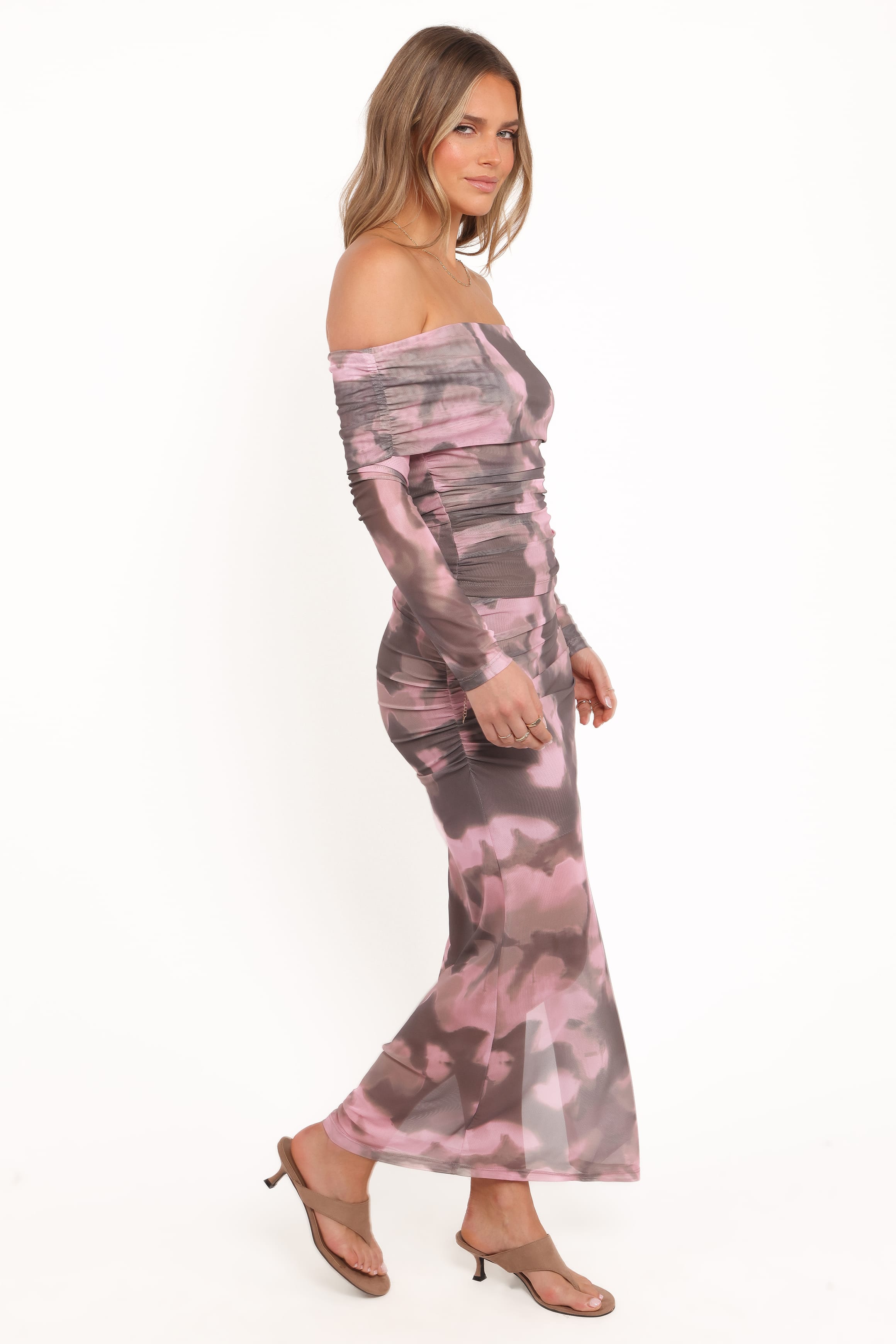 BOTTOMS Caelira Skirt - Pink/Brown Print