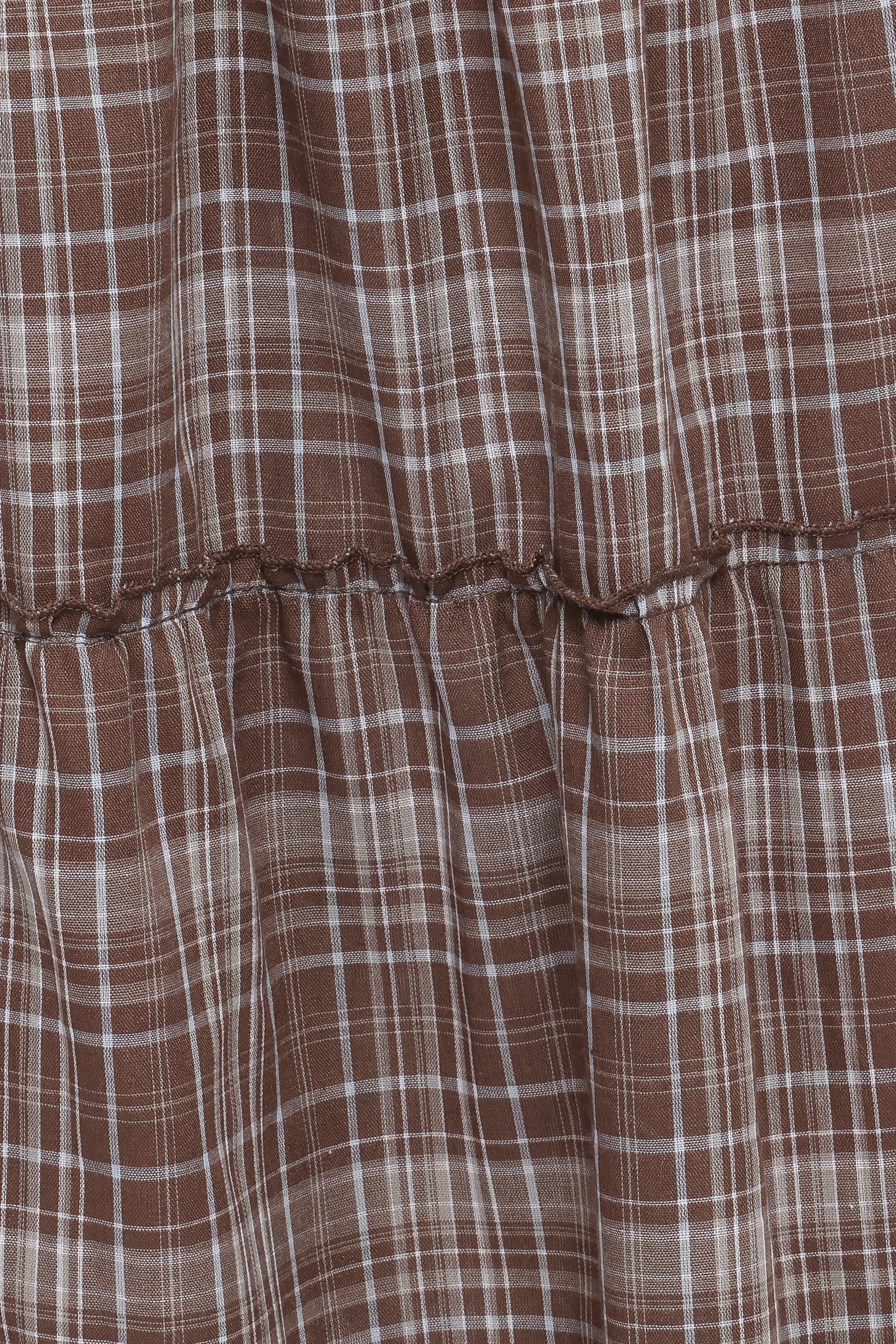 BOTTOMS Campbell Tiered Maxi Skirt - Juno Check
