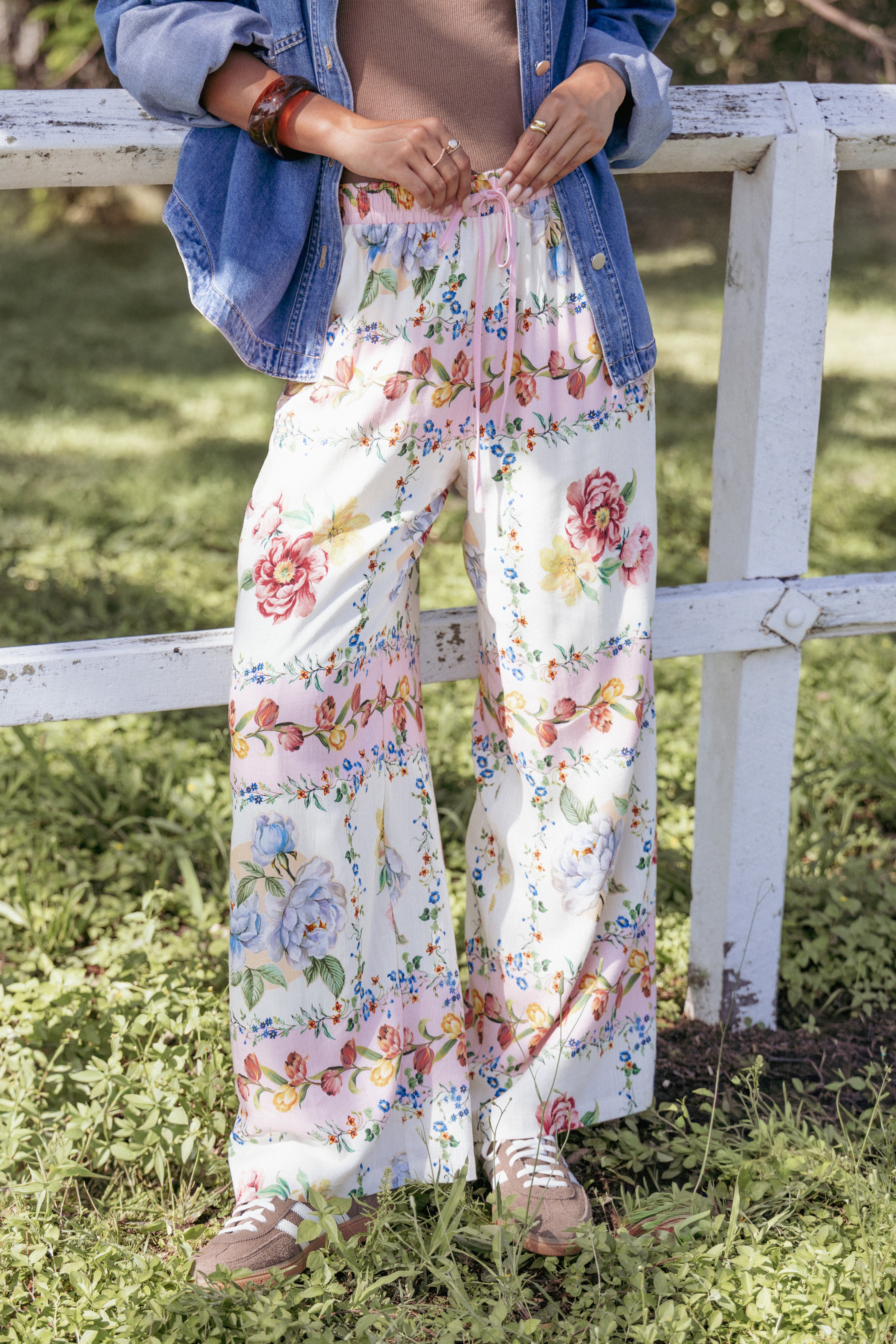 BOTTOMS Cascais Pants - Rose Tile