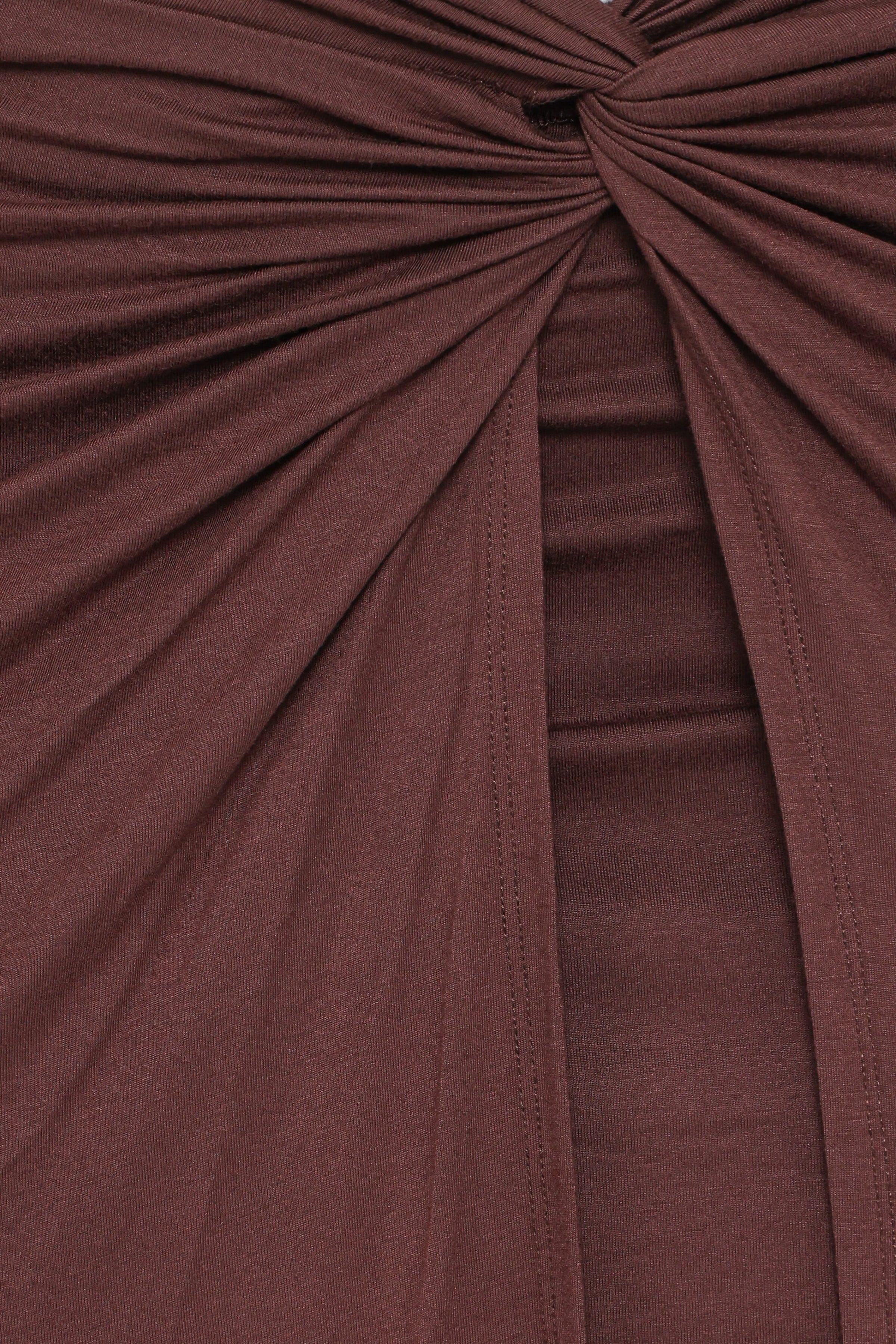 BOTTOMS Cassandra Sarong Skirt - Dark Brown