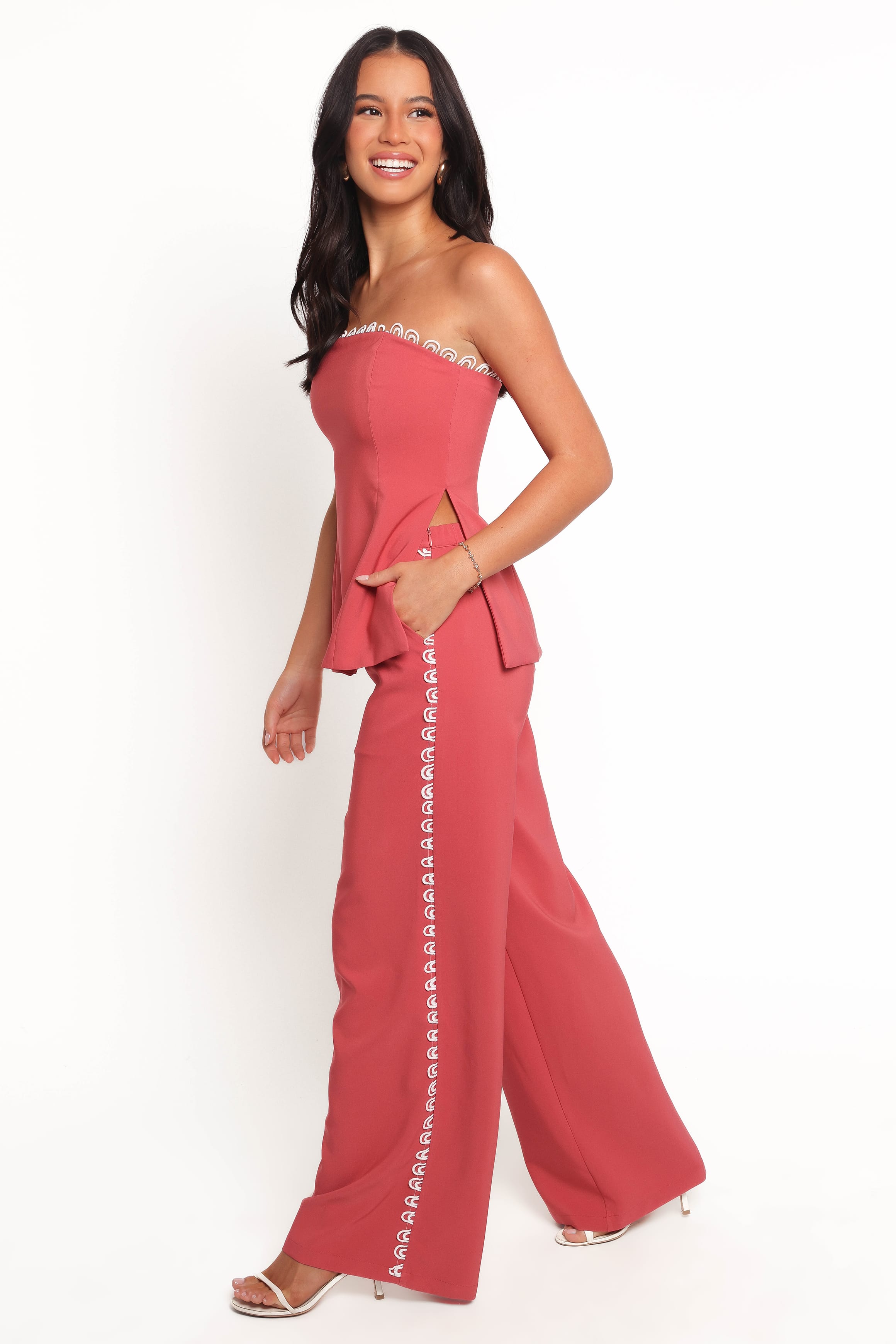BOTTOMS Cayla Pant - Brick Red