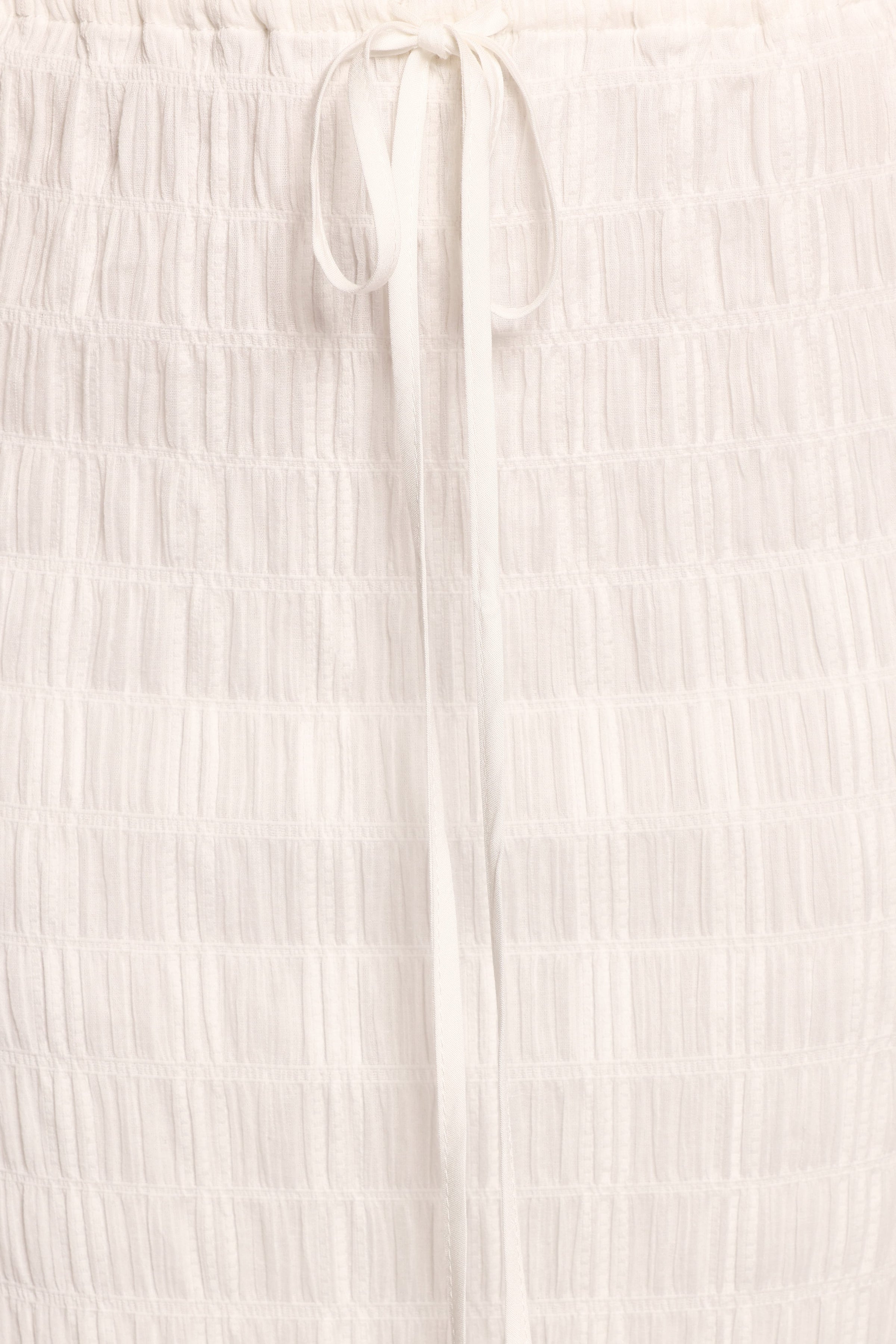 BOTTOMS Charlotte Textured Maxi Skirt - White
