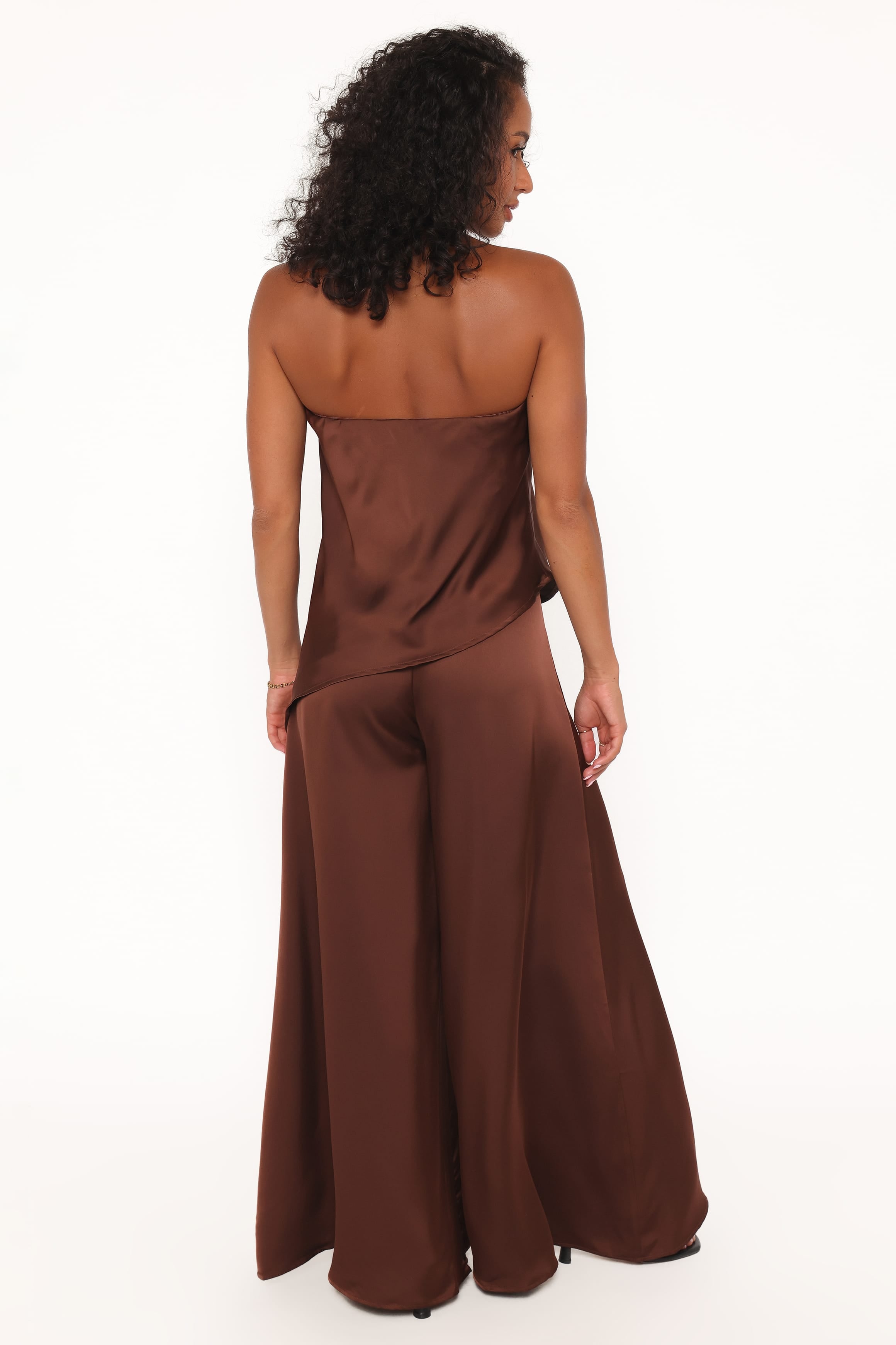 BOTTOMS Charmer Wide Leg Pant - Dark Brown