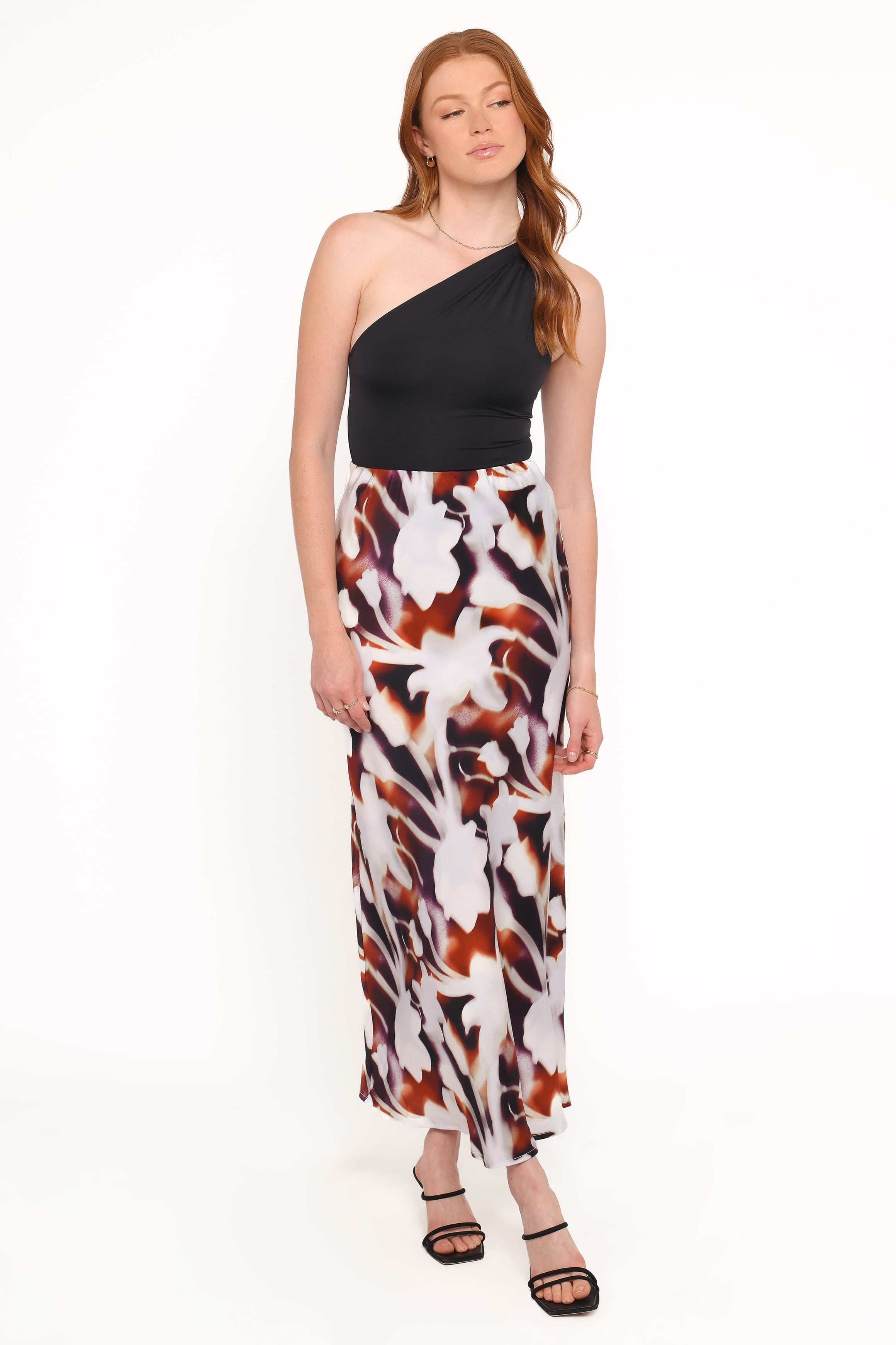 BOTTOMS Cheryl Maxi Skirt - Blurred Floral