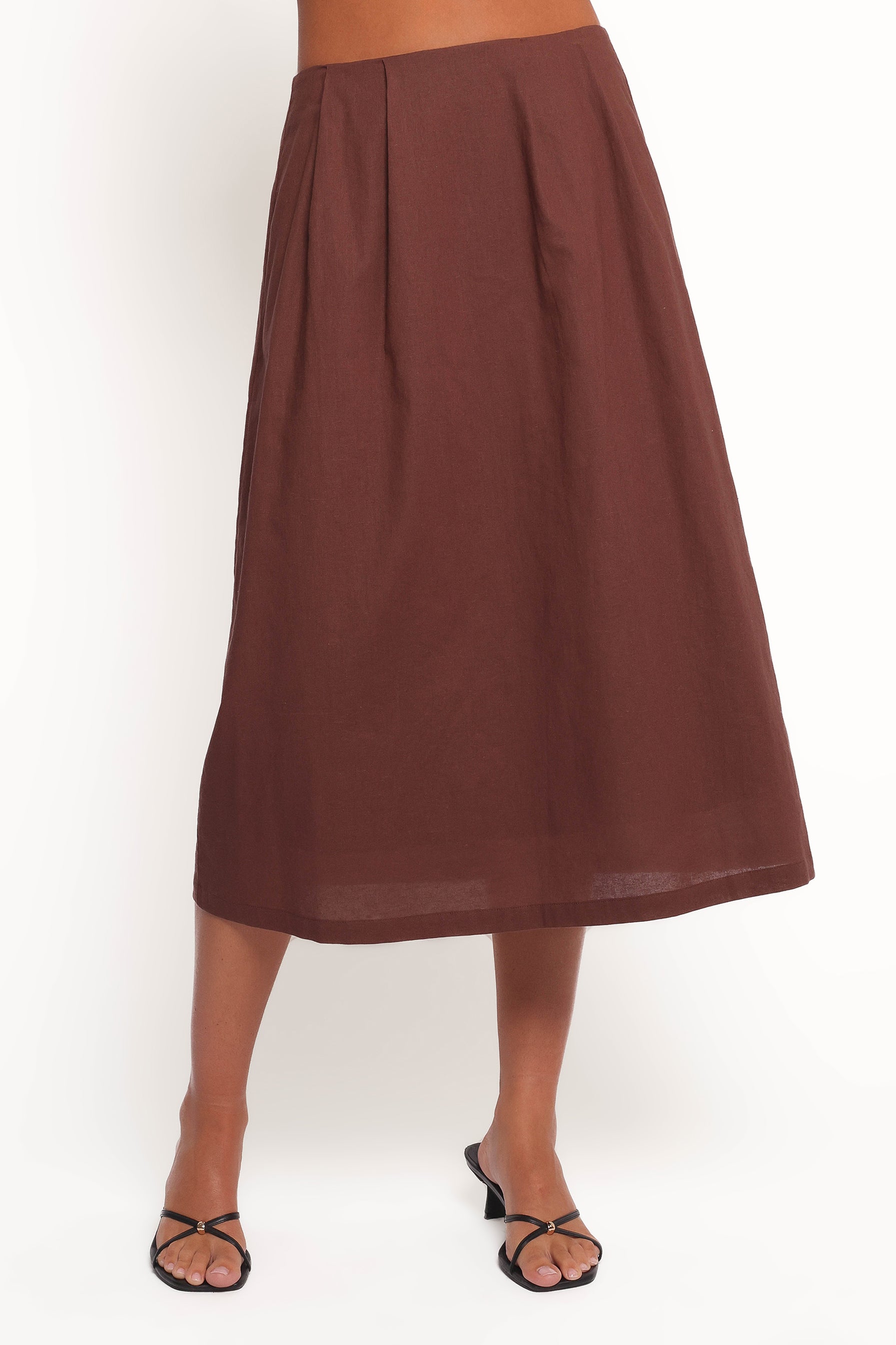 BOTTOMS Chiaro Midi Skirt - Brown