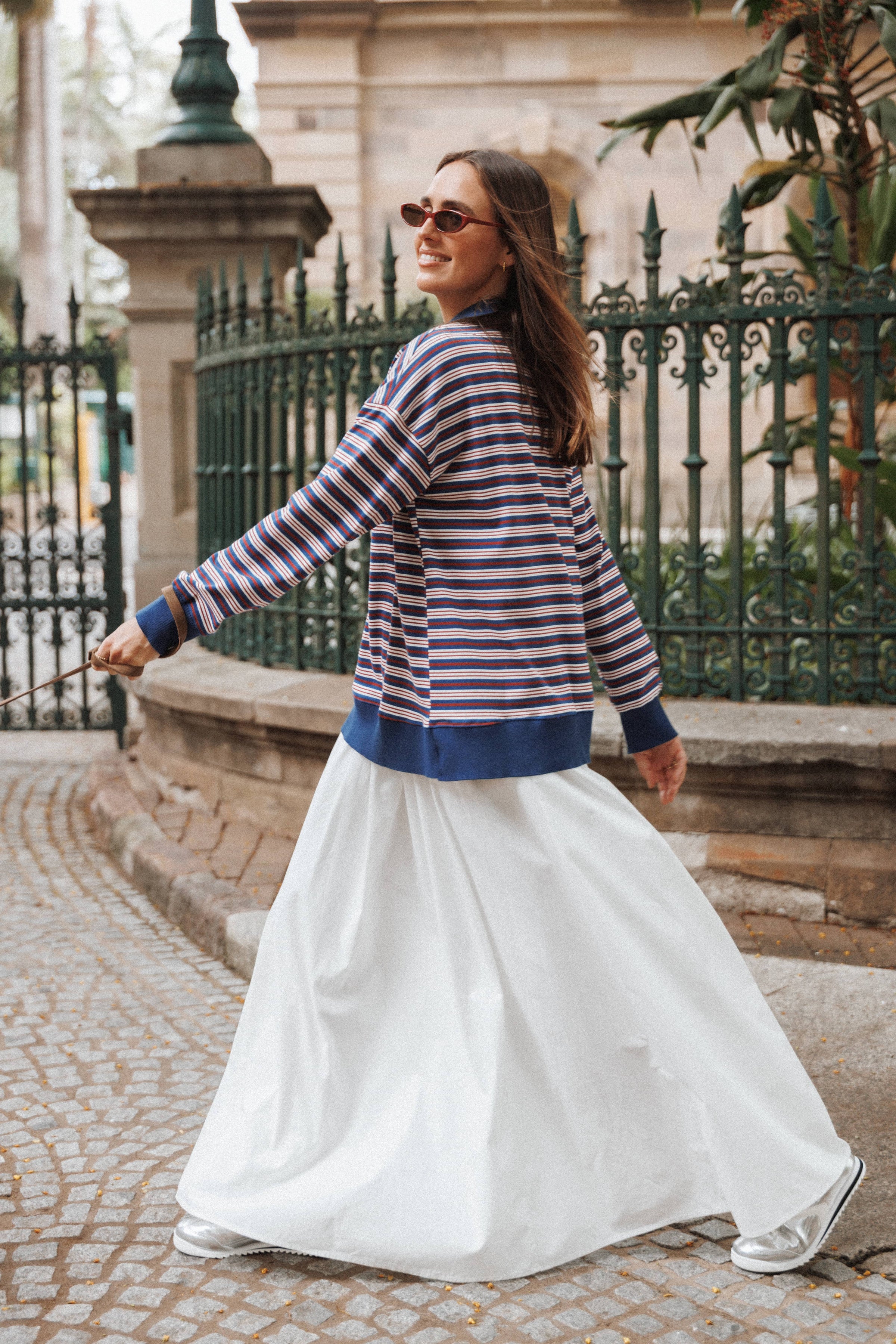 BOTTOMS Christine Maxi Skirt - White