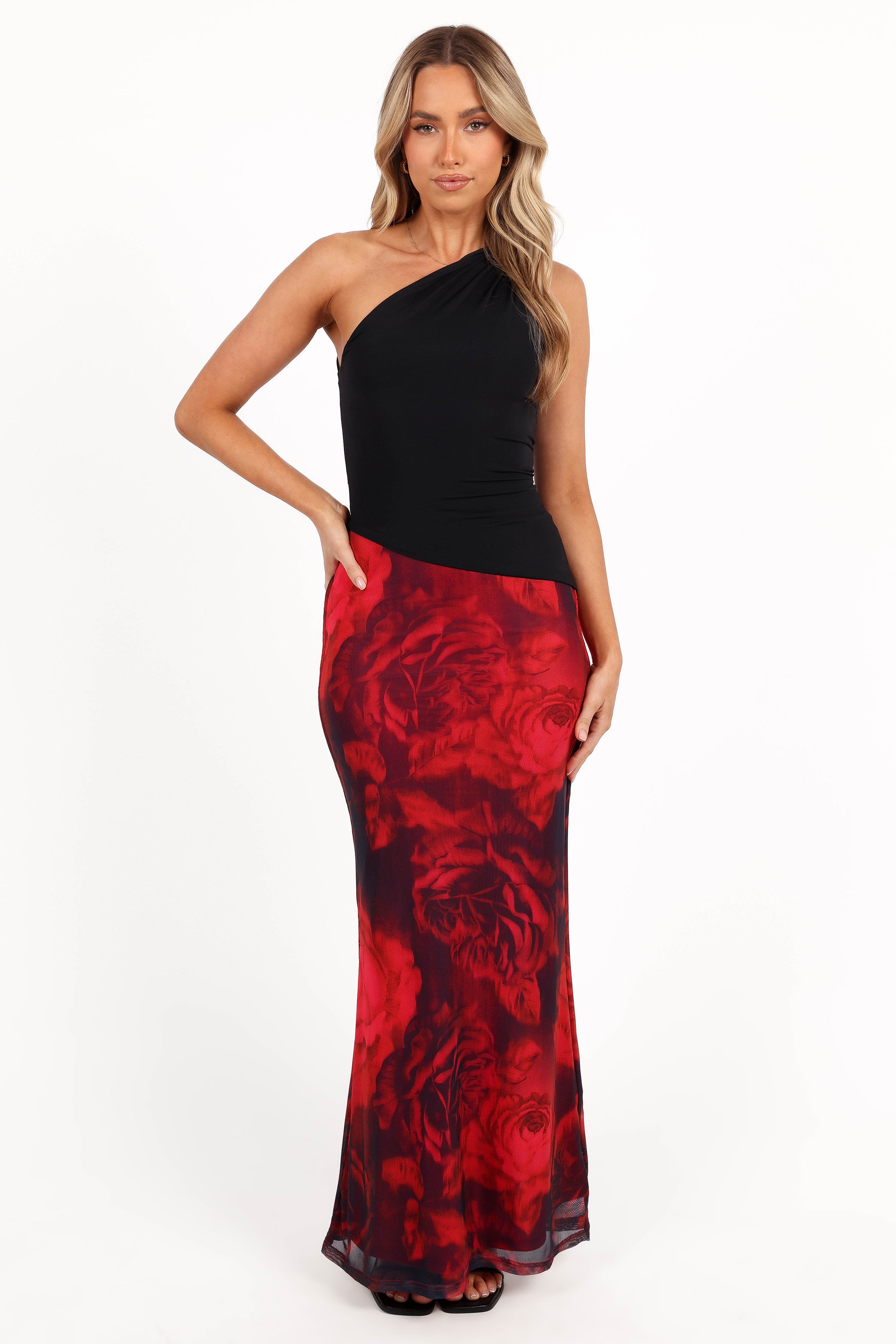 BOTTOMS Cici Maxi Skirt - Rose Print