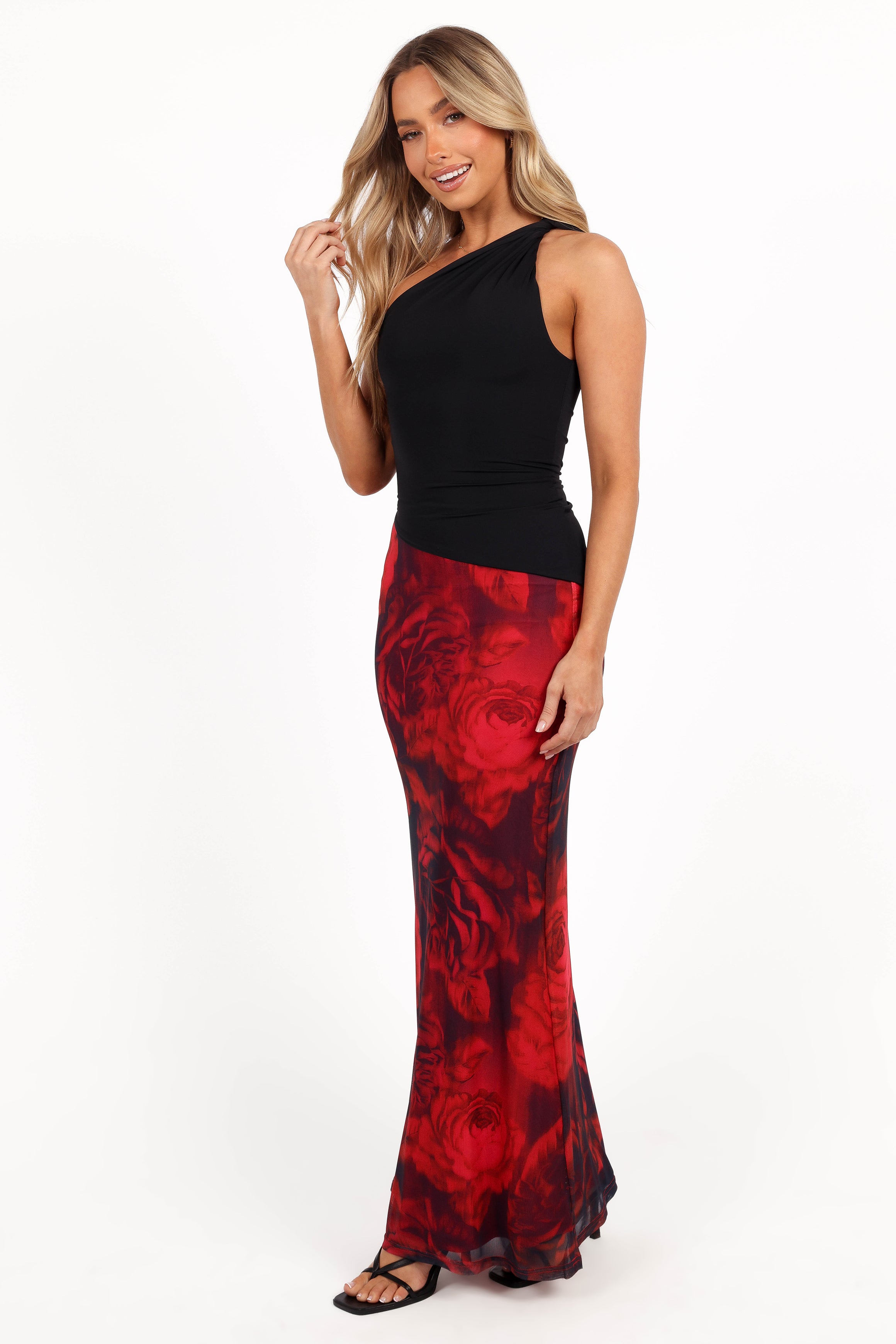 BOTTOMS Cici Maxi Skirt - Rose Print