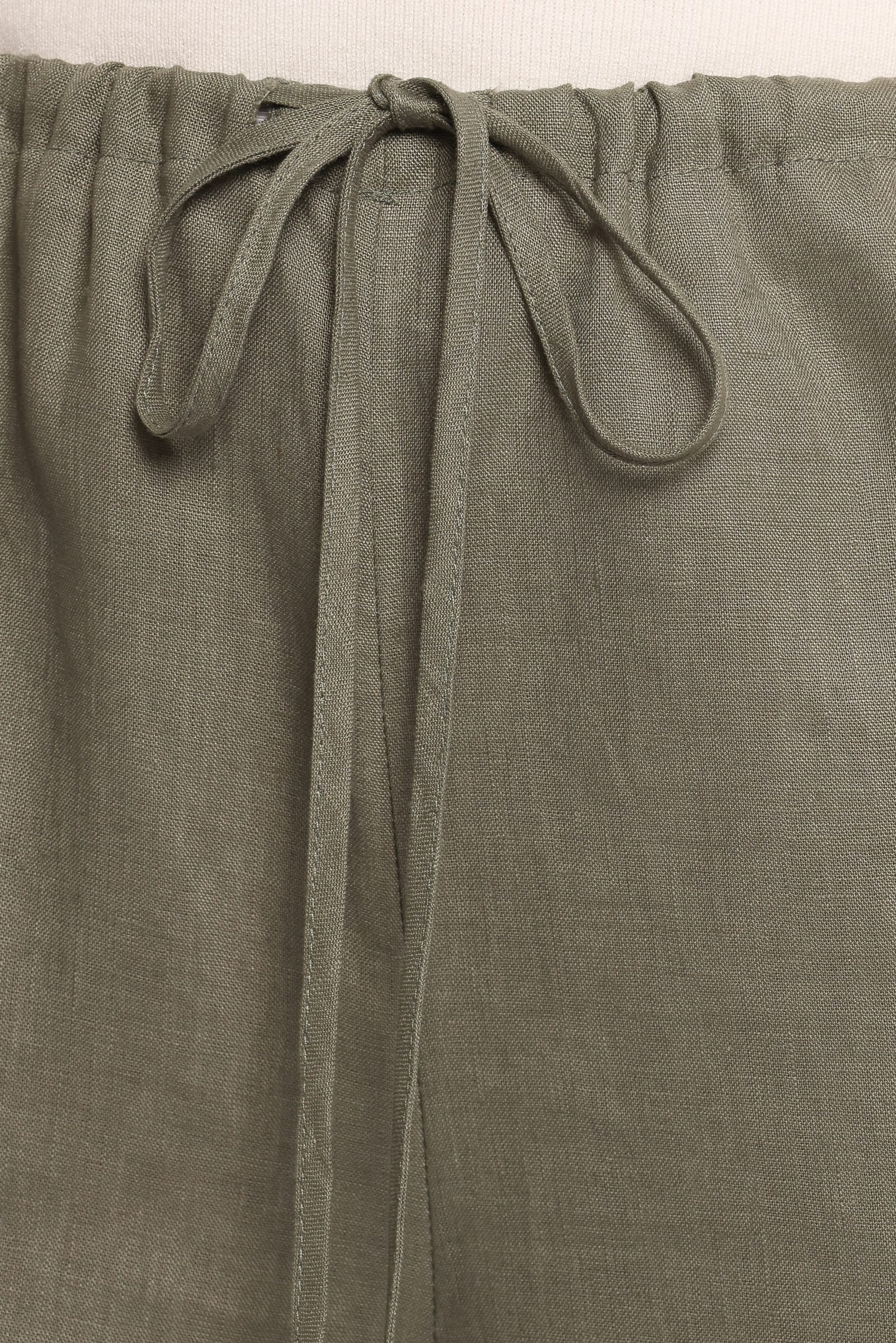 BOTTOMS Clairo Linen Pant - Olive