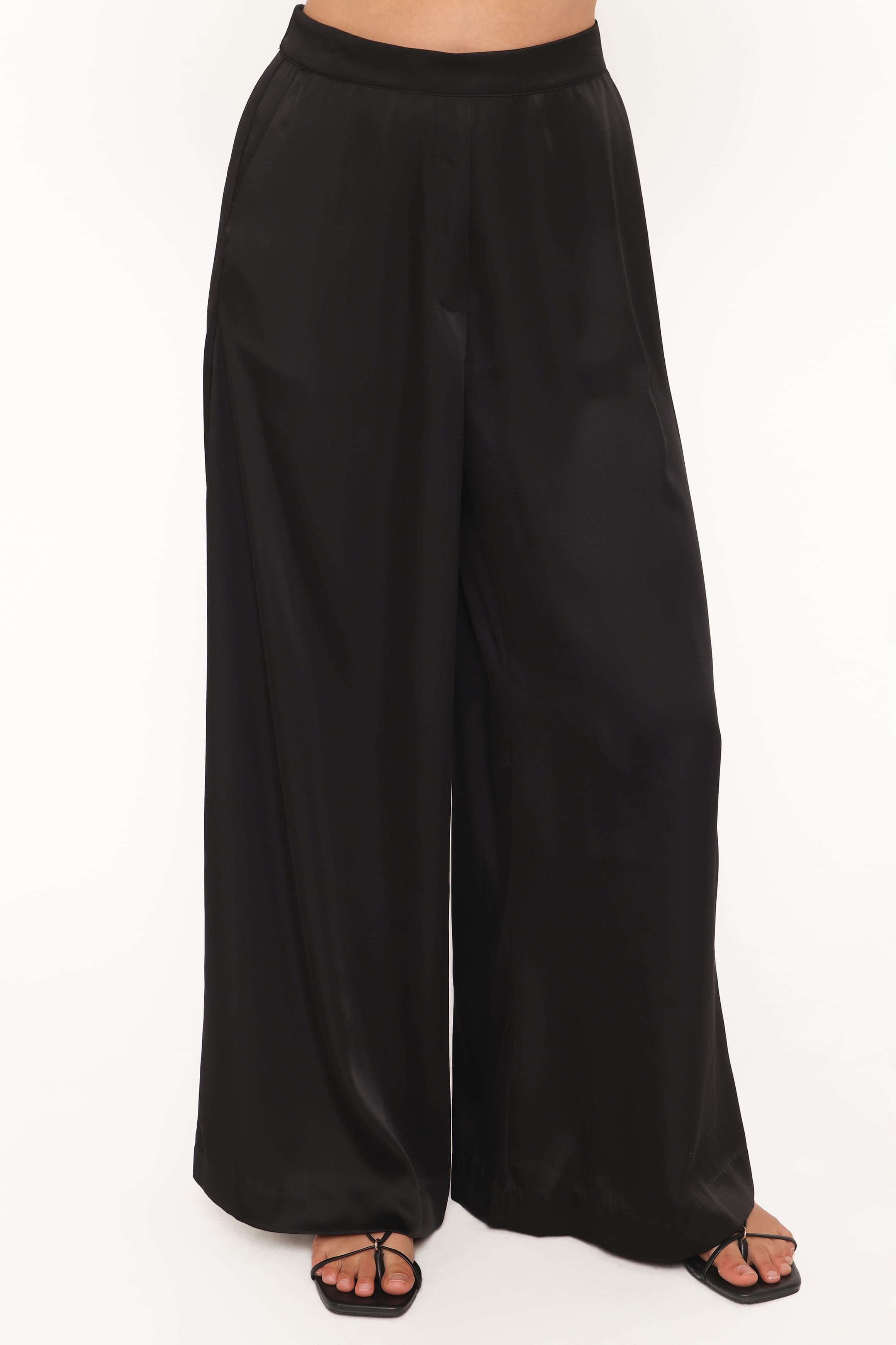 BOTTOMS Clara Wide Leg Tailored Pant - Black