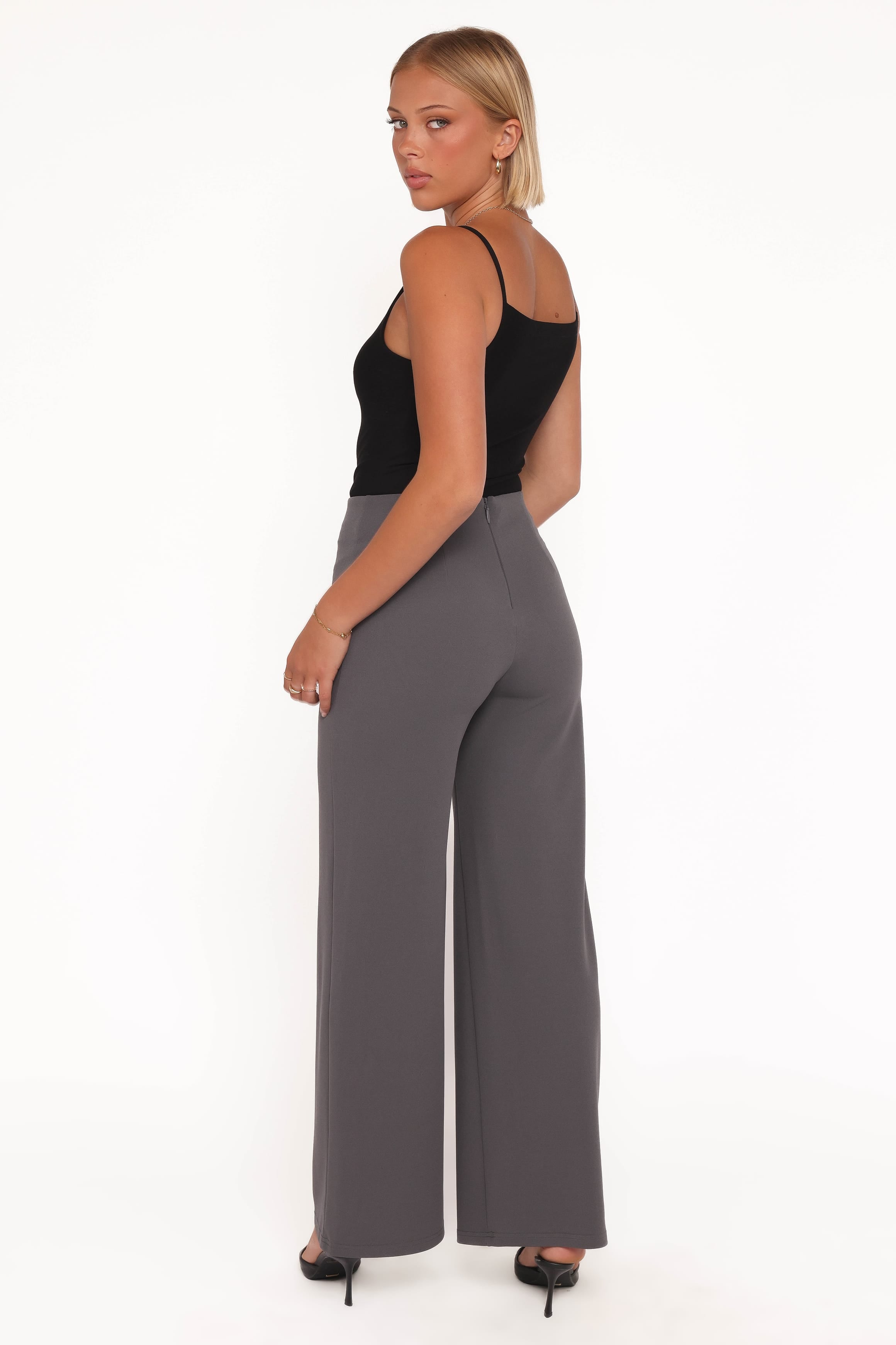 BOTTOMS Colette Pants - Slate Grey