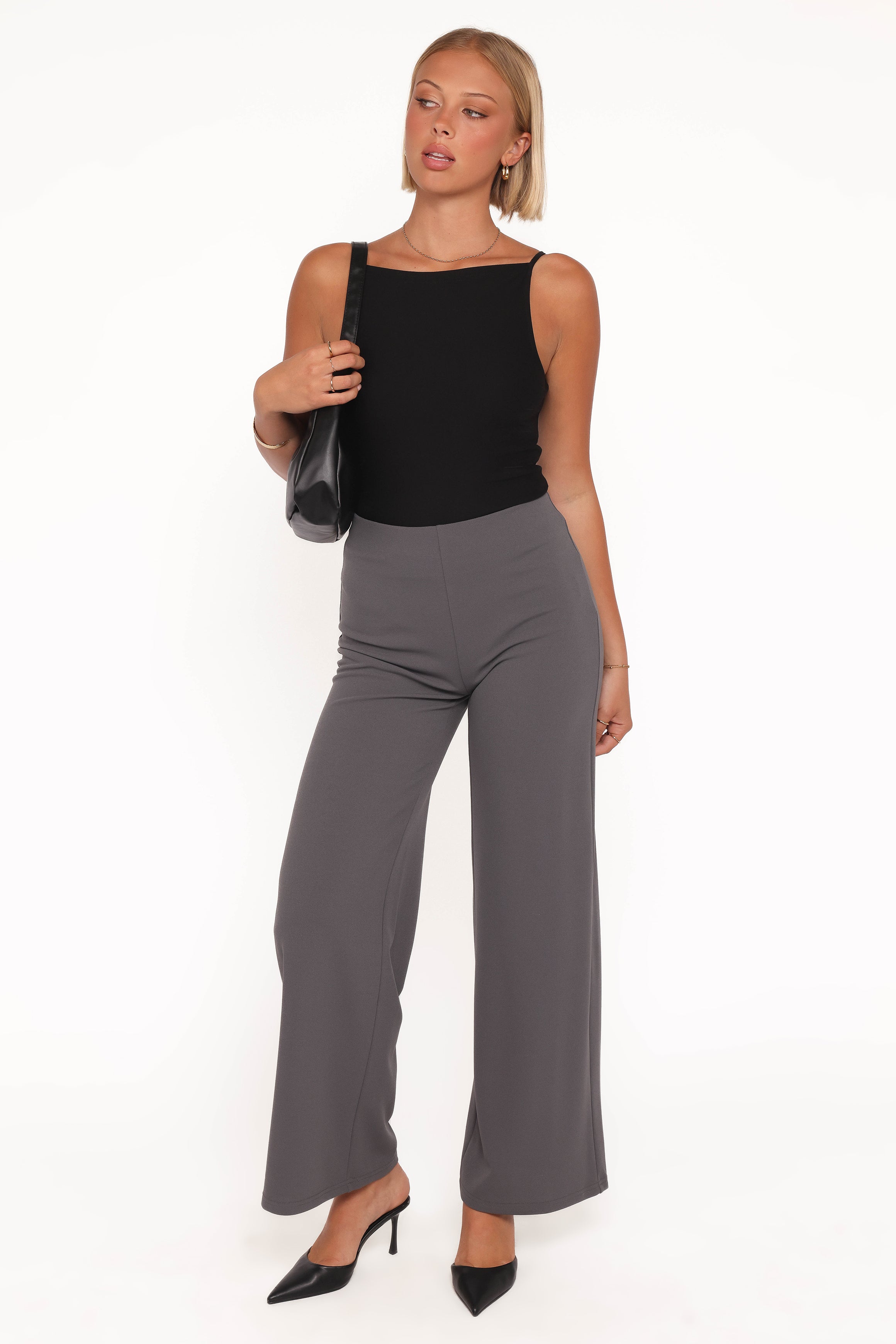 BOTTOMS Colette Pants - Slate Grey