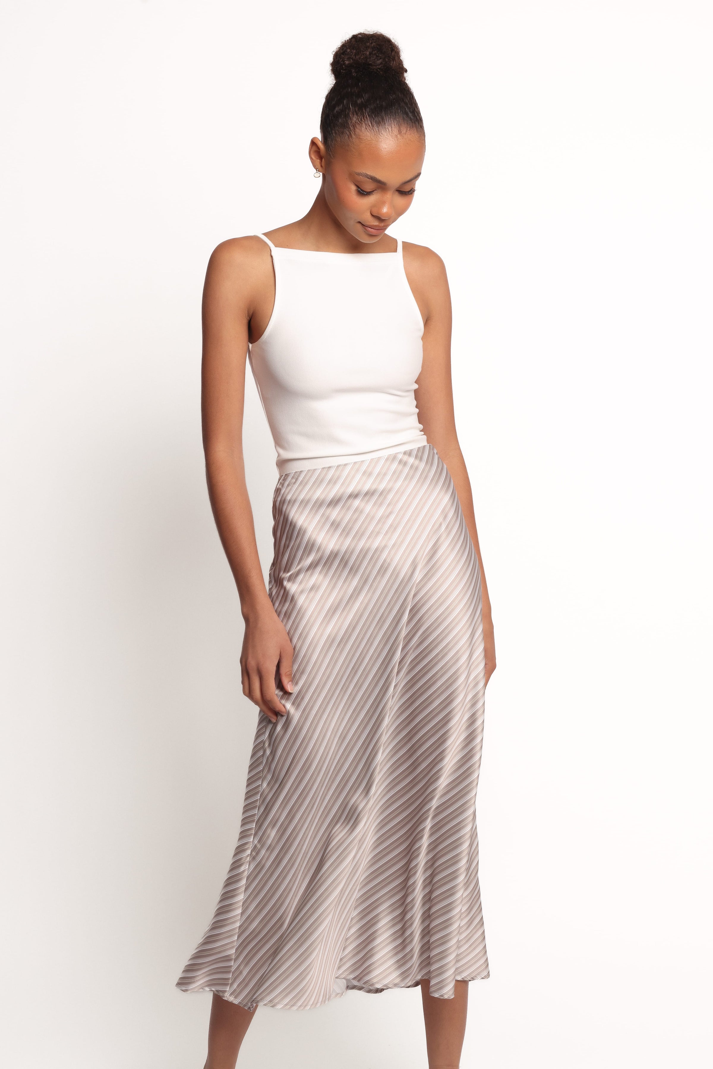 BOTTOMS Corrina Midi Skirt - Stripe