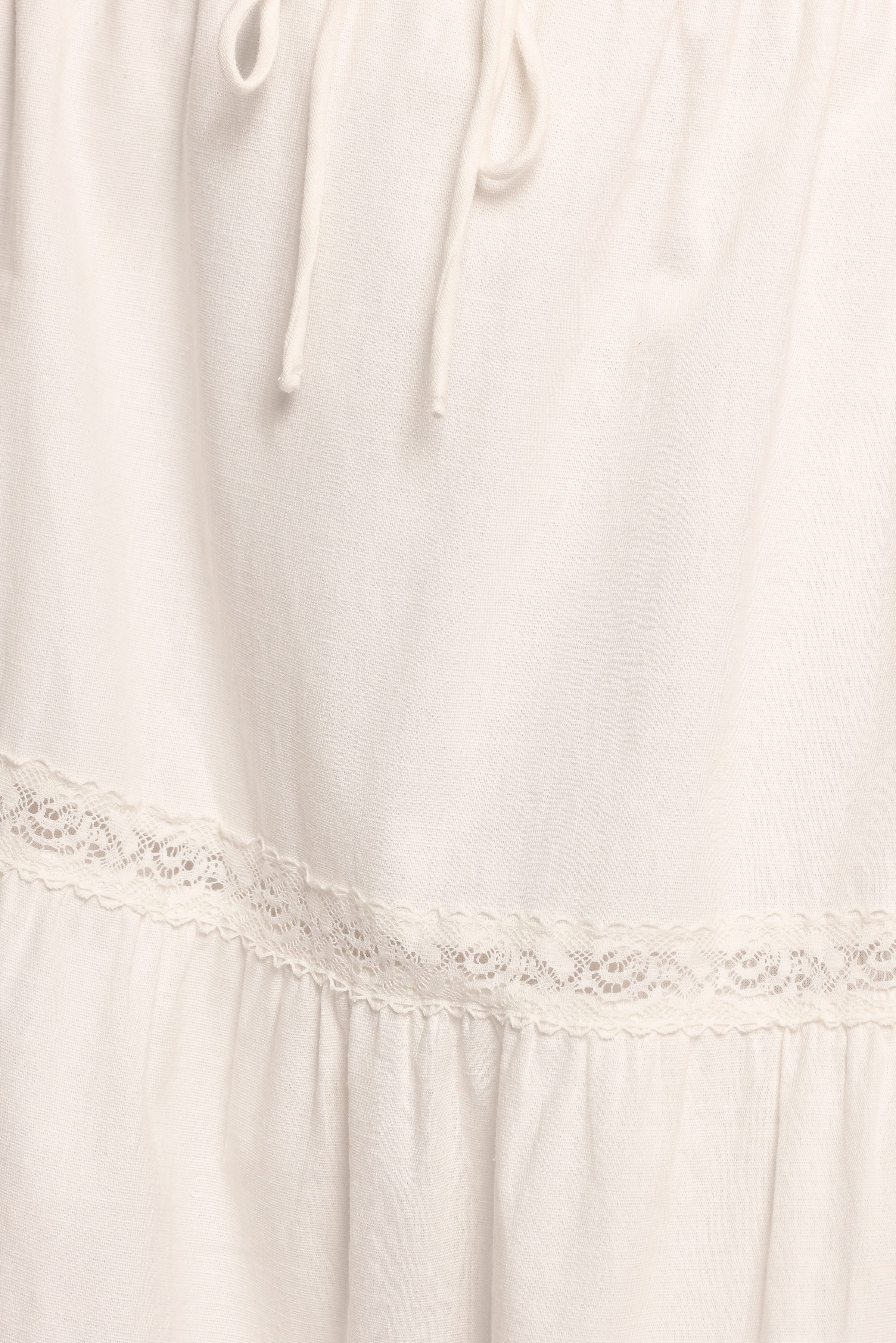 BOTTOMS Darlia Tiered Maxi Skirt - White