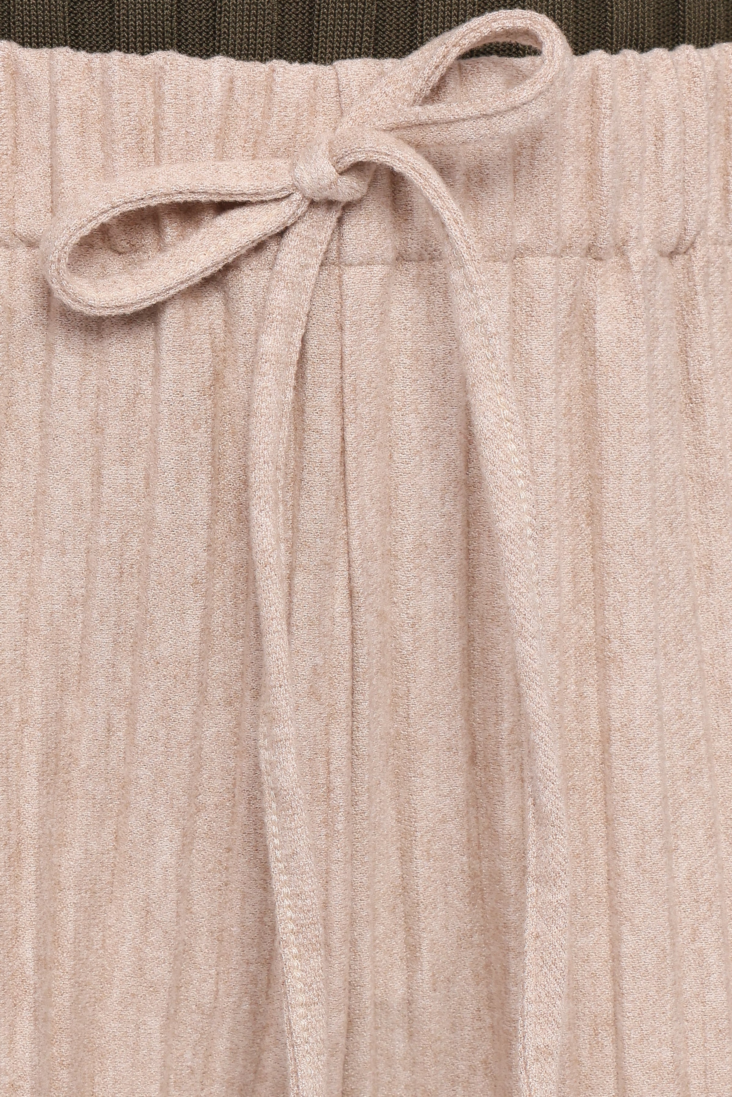 BOTTOMS Davis Pleated Knit Pant - Beige