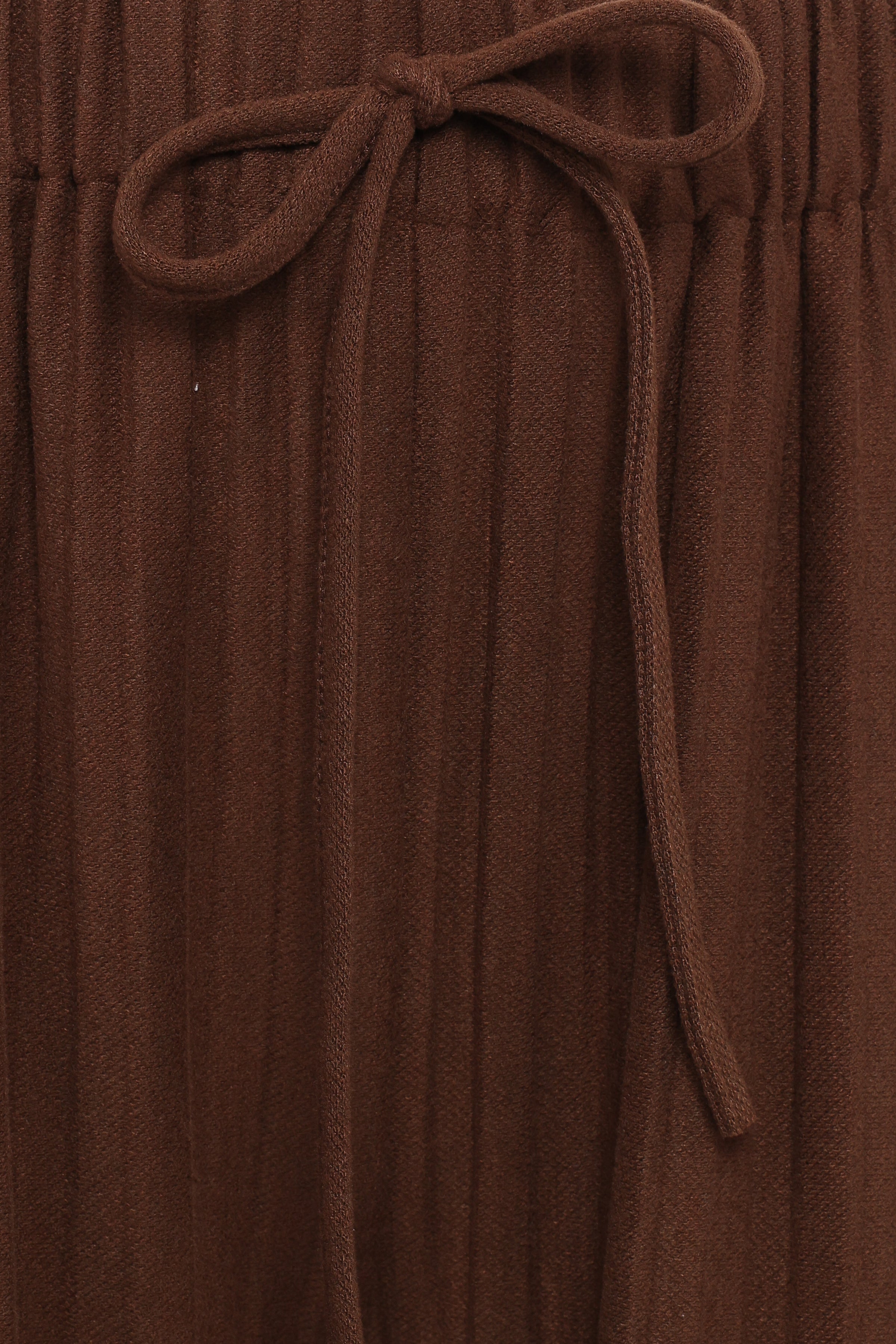 BOTTOMS Davis Pleated Knit Pant - Brown