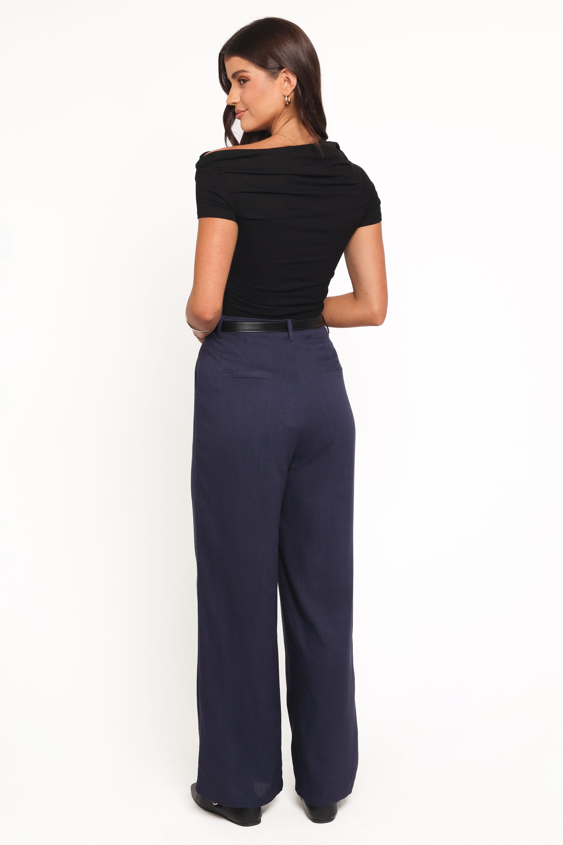 BOTTOMS Dean Linen Pants - Navy