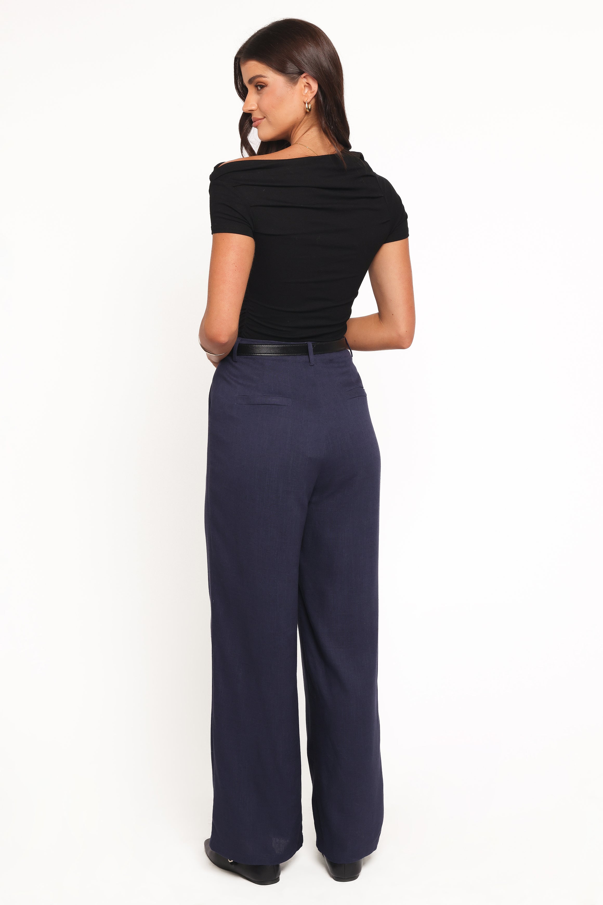 BOTTOMS Dean Linen Pants - Navy