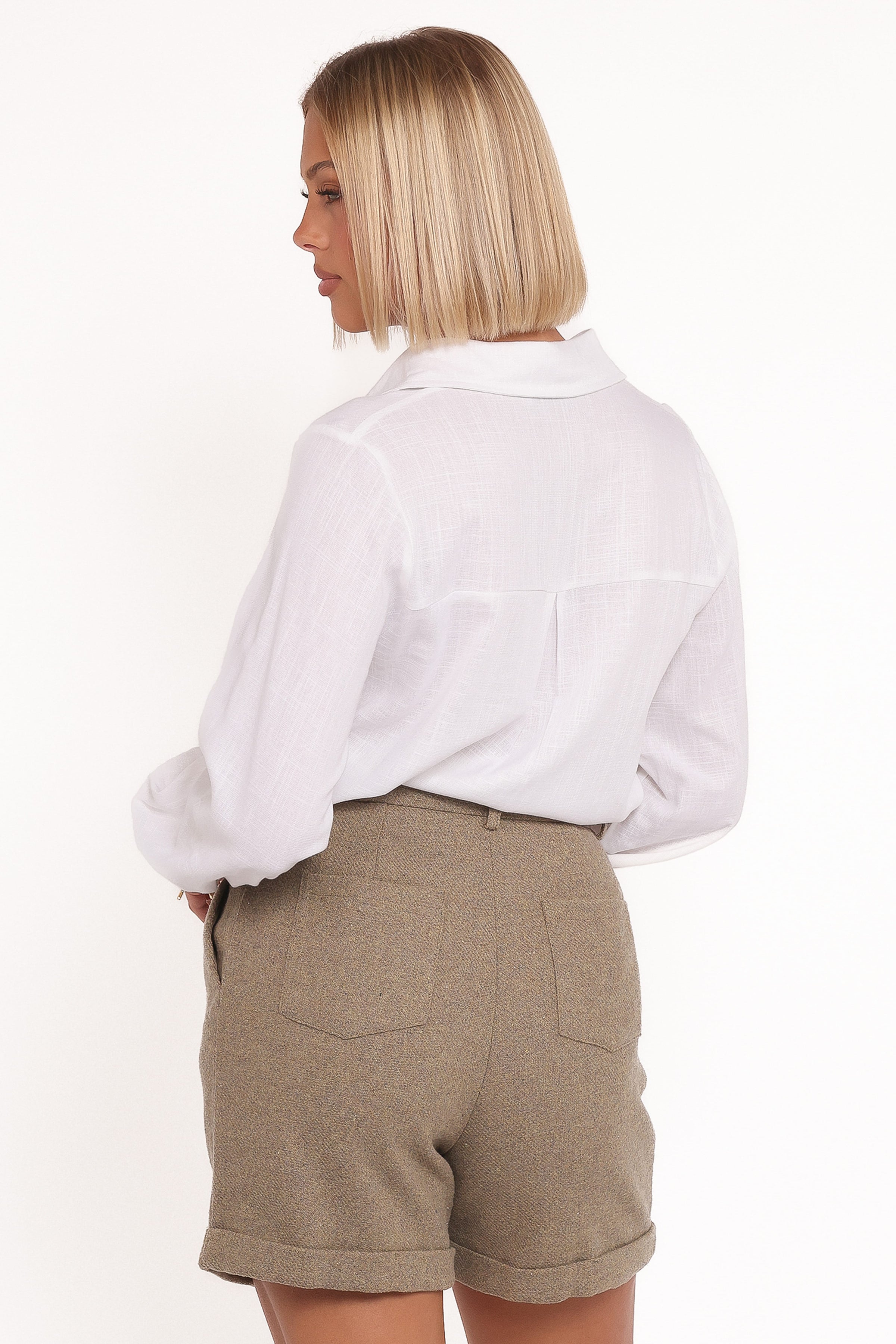 BOTTOMS Denise Tailored Shorts - Taupe