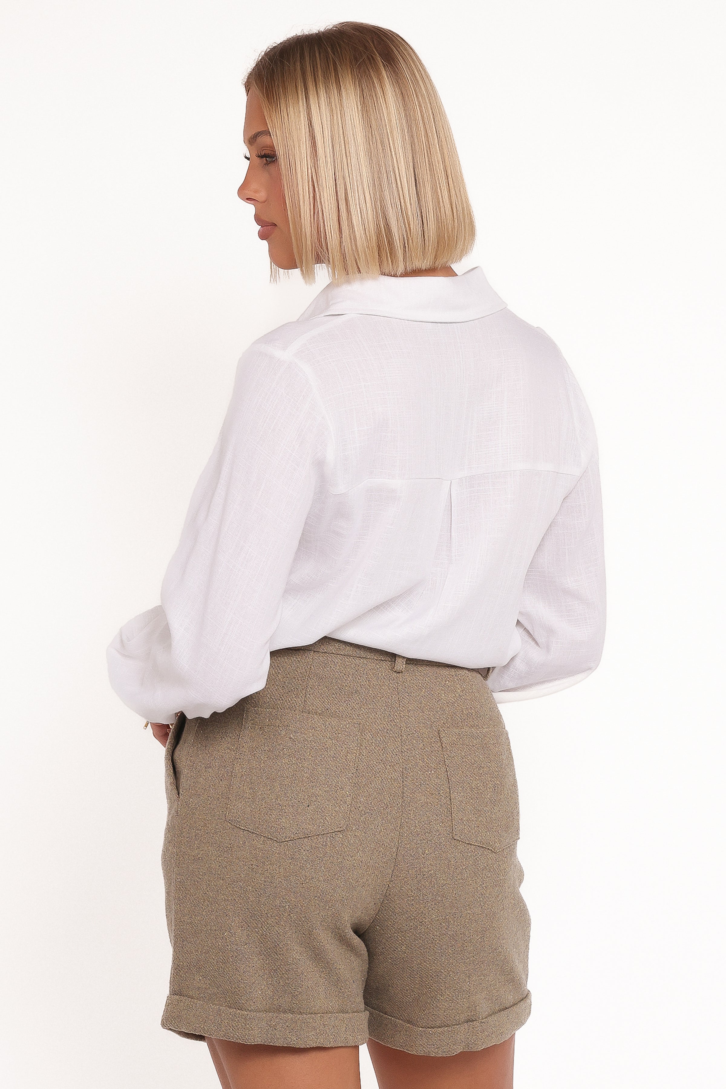 BOTTOMS Denise Tailored Shorts - Taupe