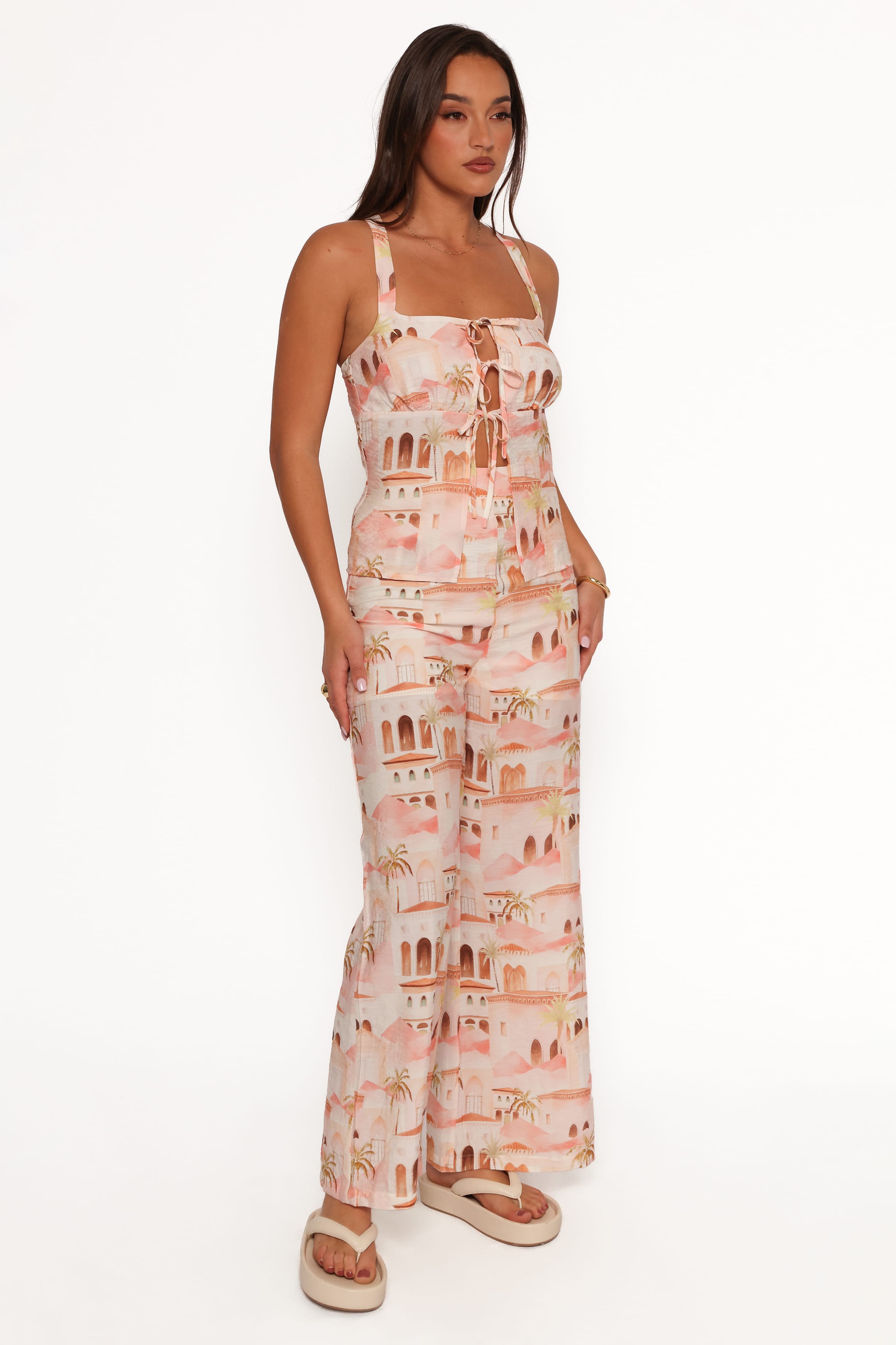 BOTTOMS Devina Pants - Tan Print