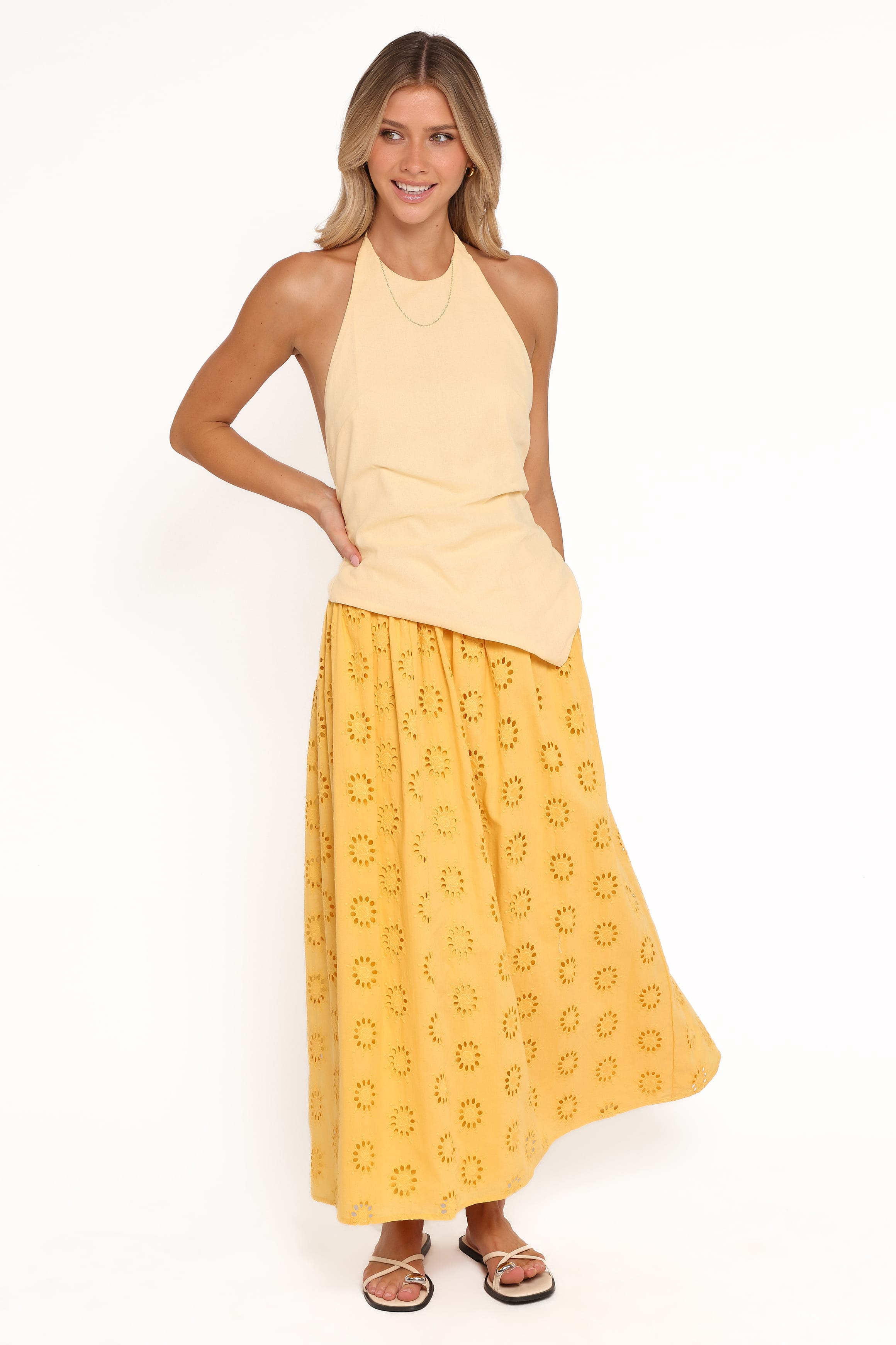 BOTTOMS Dillon Midi Skirt - Mango