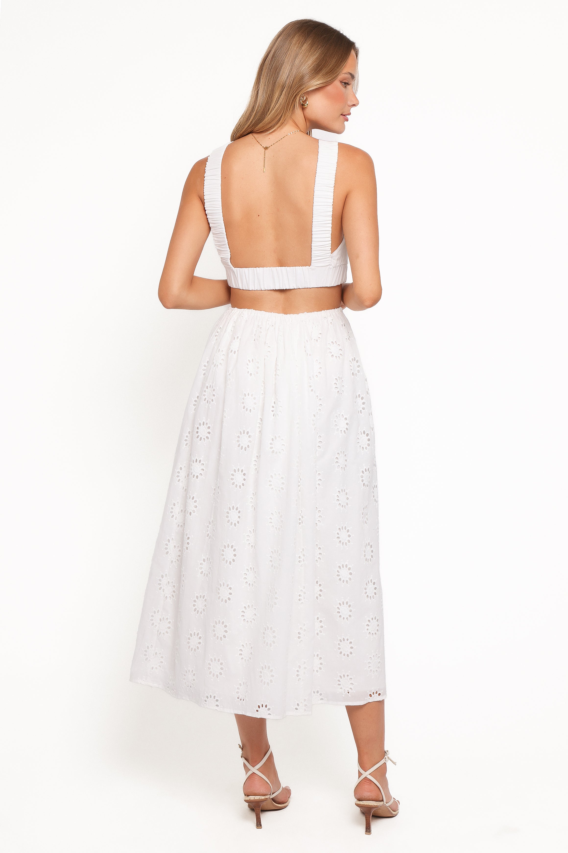 BOTTOMS Dillon Midi Skirt - White